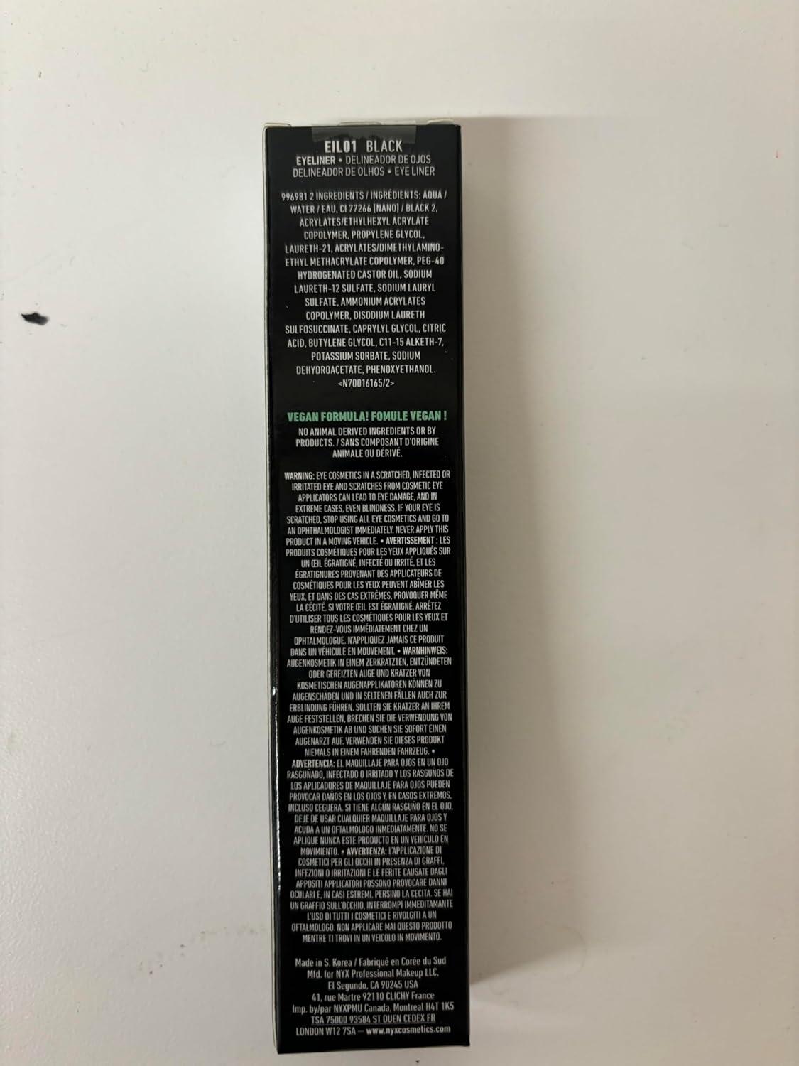 imageNYX PROFESSIONAL MAKEUP Epic Wear Metallic Liquid Liner LongLasting Waterproof Eyeliner  Black MetalBlack