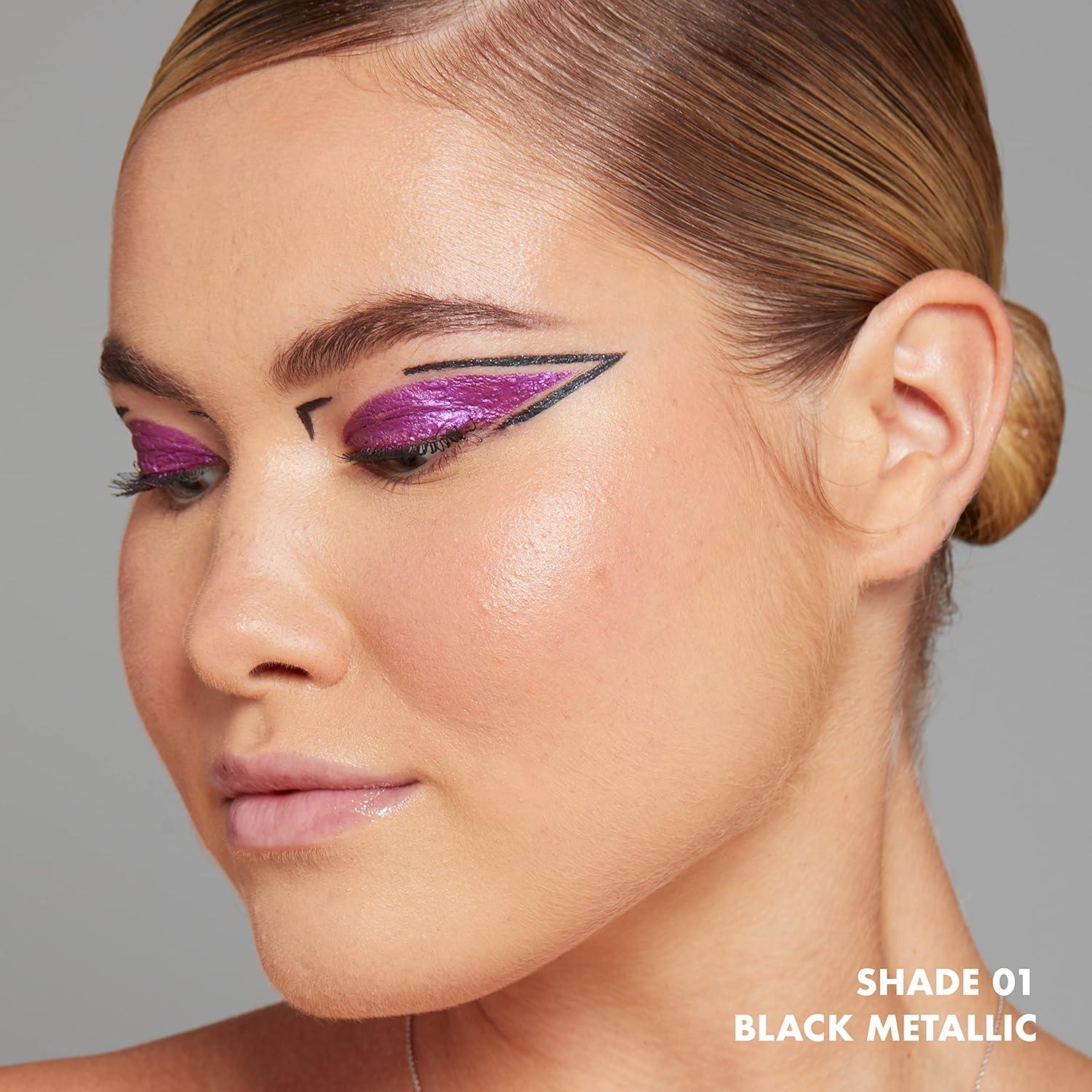 imageNYX PROFESSIONAL MAKEUP Epic Wear Metallic Liquid Liner LongLasting Waterproof Eyeliner  Black MetalBlack Metal