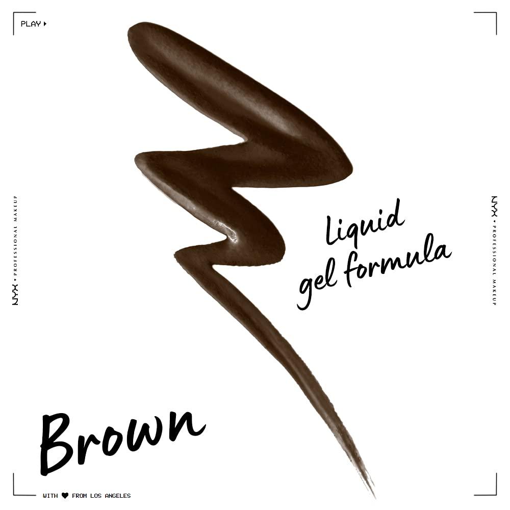 imageNYX PROFESSIONAL MAKEUP Epic Wear Metallic Liquid Liner LongLasting Waterproof Eyeliner  Black MetalBrown