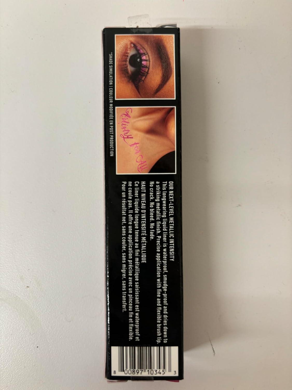 imageNYX PROFESSIONAL MAKEUP Epic Wear Metallic Liquid Liner LongLasting Waterproof Eyeliner  Black MetalFuschia Metal