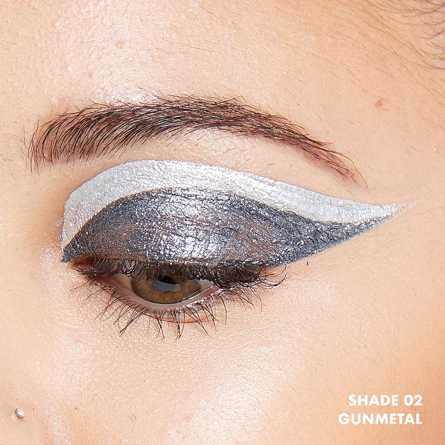 imageNYX PROFESSIONAL MAKEUP Epic Wear Metallic Liquid Liner LongLasting Waterproof Eyeliner  Black MetalGun Metal