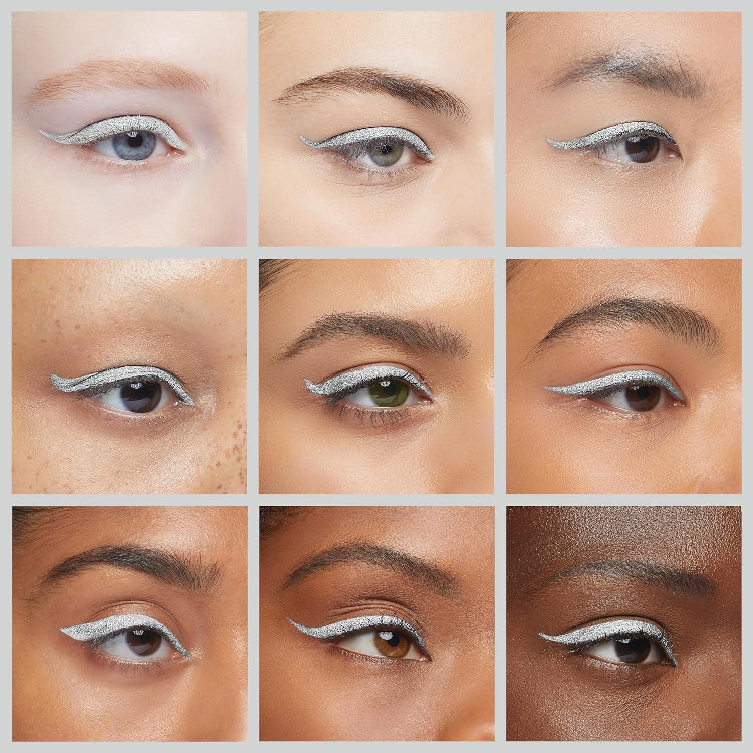 imageNYX PROFESSIONAL MAKEUP Epic Wear Metallic Liquid Liner LongLasting Waterproof Eyeliner  Black MetalSilver Metal