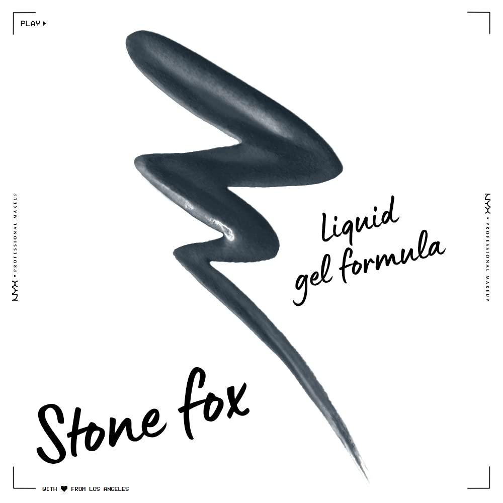 imageNYX PROFESSIONAL MAKEUP Epic Wear Metallic Liquid Liner LongLasting Waterproof Eyeliner  Black MetalStone Fox
