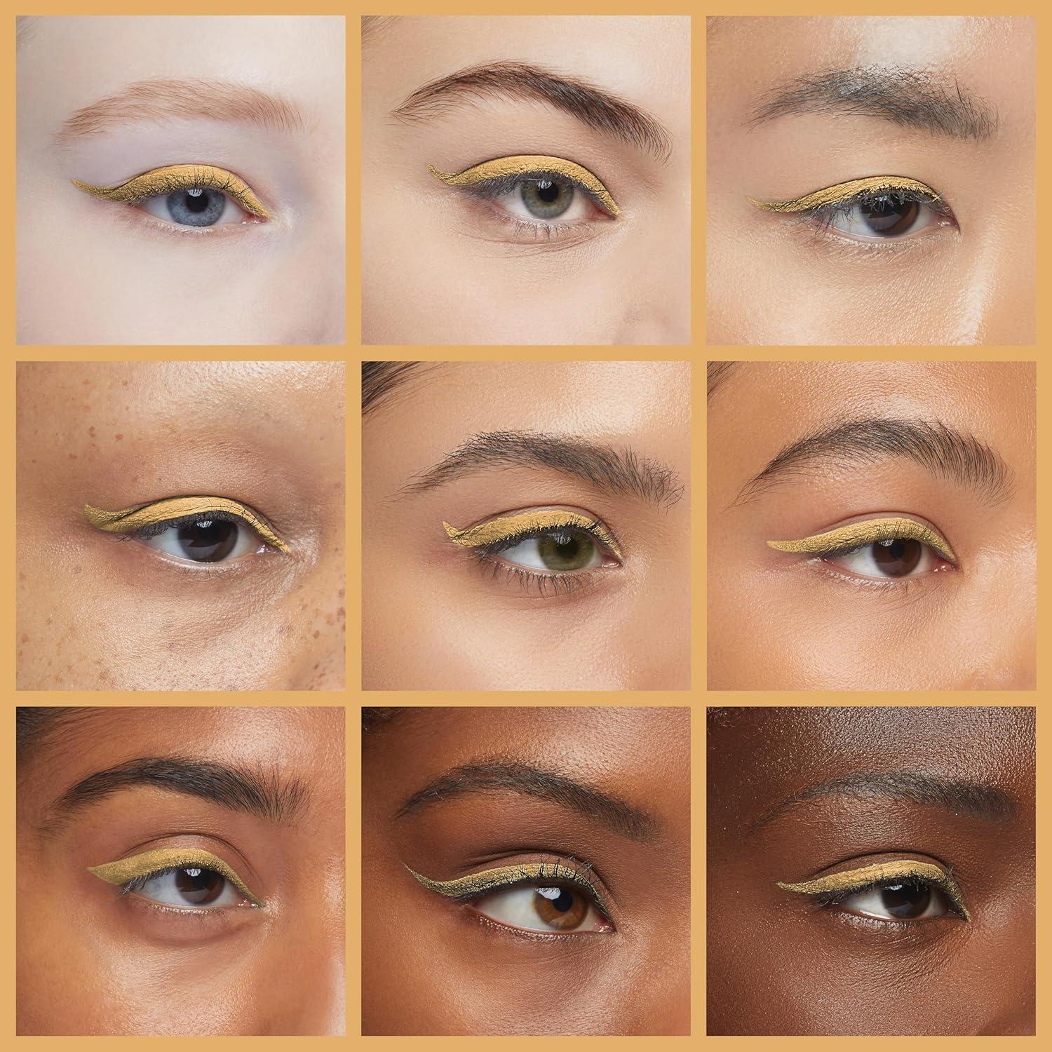 imageNYX PROFESSIONAL MAKEUP Epic Wear Metallic Liquid Liner LongLasting Waterproof Eyeliner  Black MetalYellow