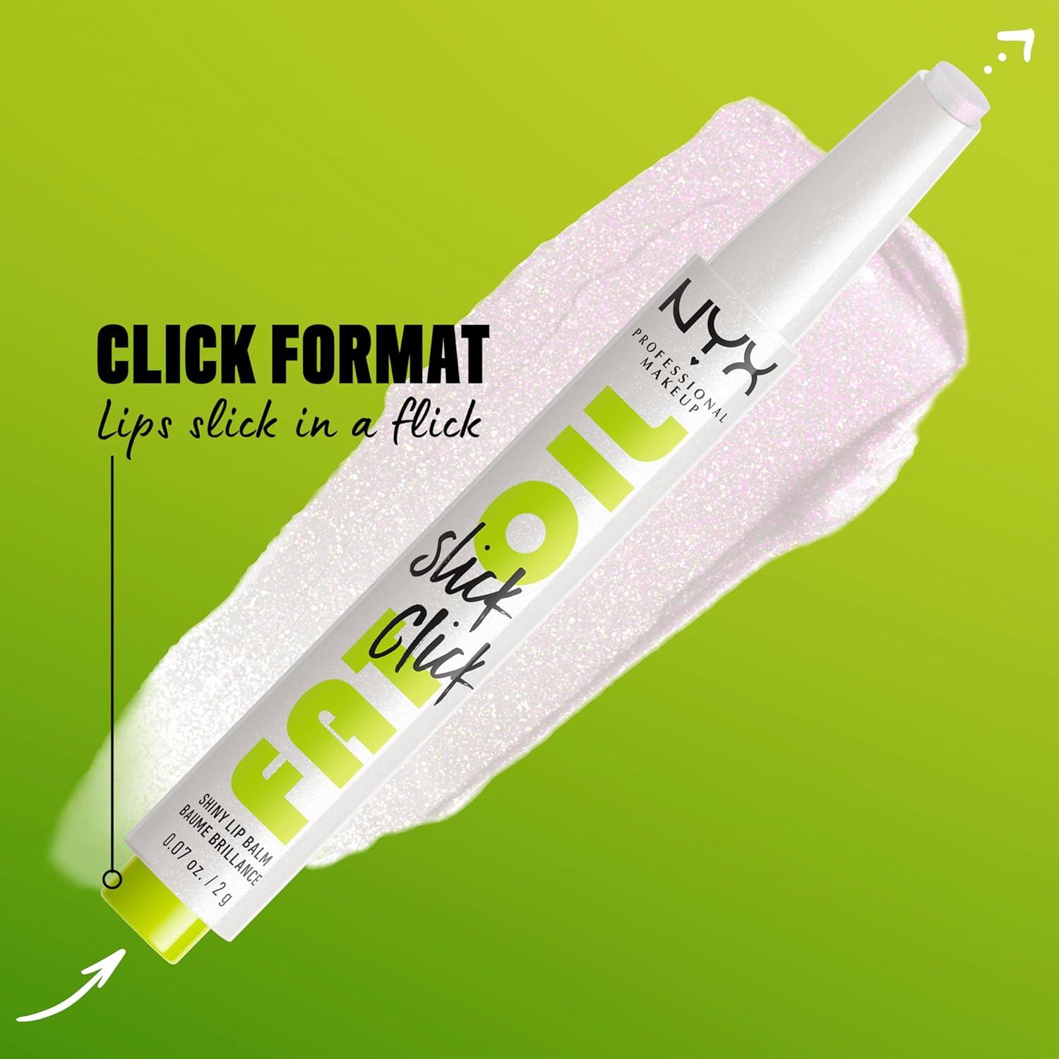 imageNYX PROFESSIONAL MAKEUP Fat Oil Slick Click Lightweight Buildable Pigmented Vegan Lip Balm  No Filter Needed01 MAIN CHARACTER