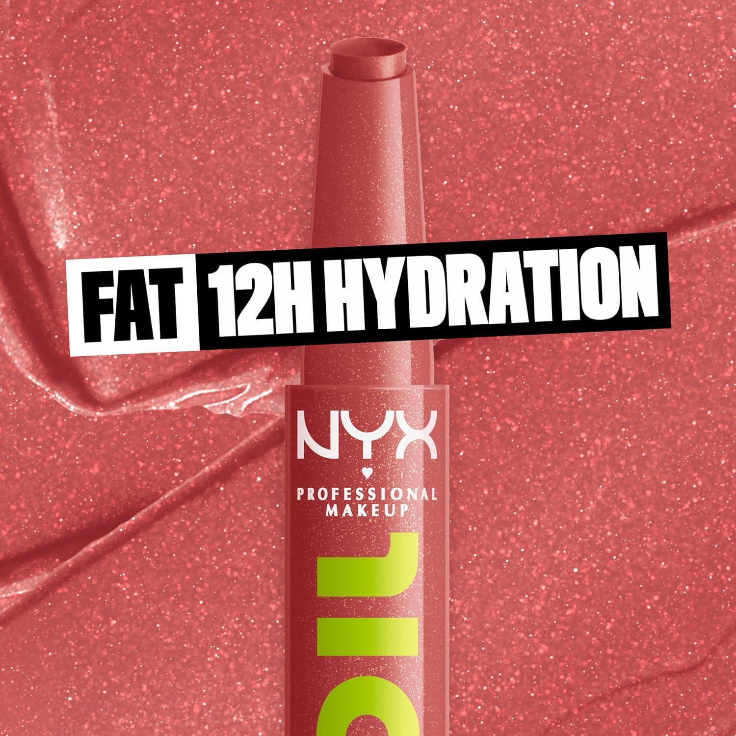 imageNYX PROFESSIONAL MAKEUP Fat Oil Slick Click Lightweight Buildable Pigmented Vegan Lip Balm  No Filter Needed03 NO FILTER NEEDED