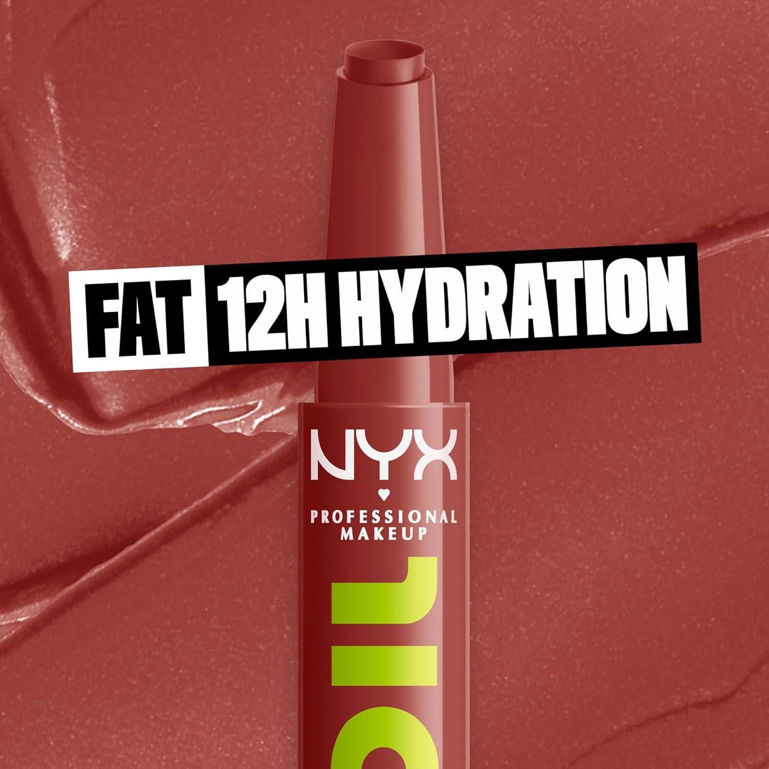 imageNYX PROFESSIONAL MAKEUP Fat Oil Slick Click Lightweight Buildable Pigmented Vegan Lip Balm  No Filter Needed04 GOING VIRAL