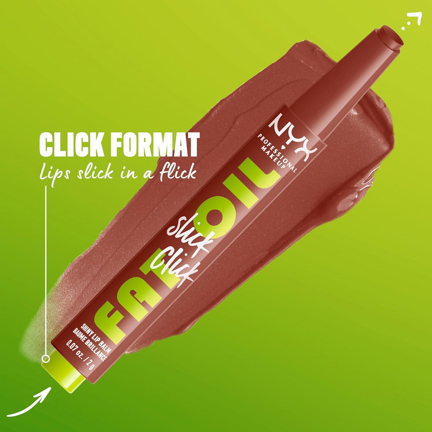 imageNYX PROFESSIONAL MAKEUP Fat Oil Slick Click Lightweight Buildable Pigmented Vegan Lip Balm  No Filter Needed05 LINK IN MY BIO