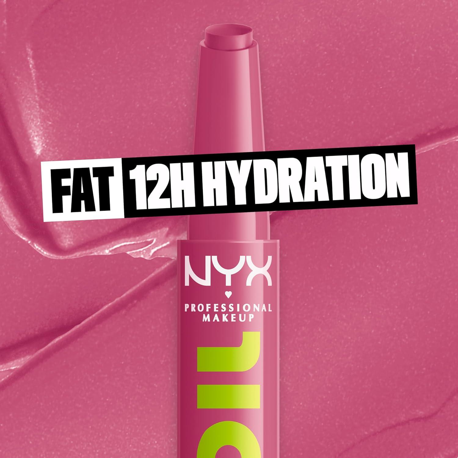 imageNYX PROFESSIONAL MAKEUP Fat Oil Slick Click Lightweight Buildable Pigmented Vegan Lip Balm  No Filter Needed07 DM ME