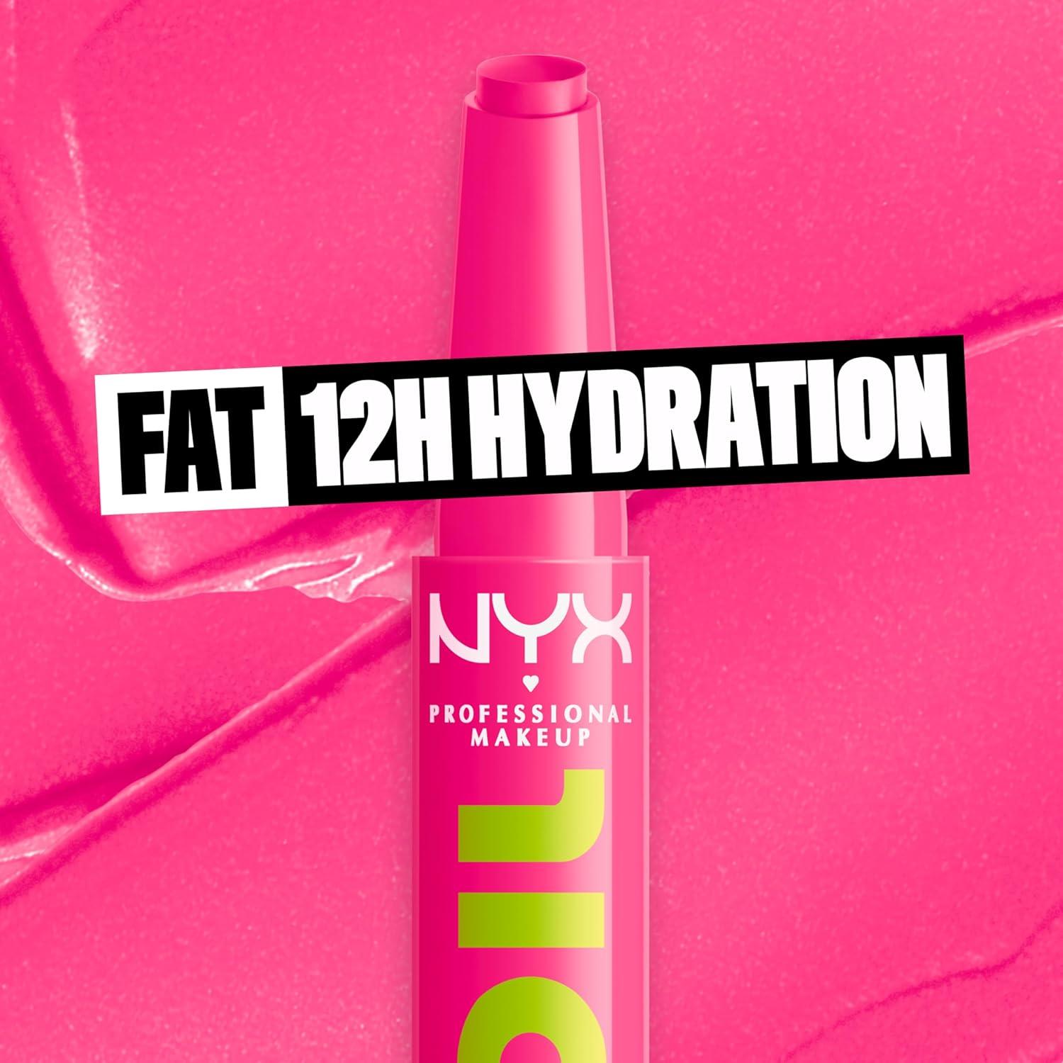 imageNYX PROFESSIONAL MAKEUP Fat Oil Slick Click Lightweight Buildable Pigmented Vegan Lip Balm  No Filter Needed08 THRIVING