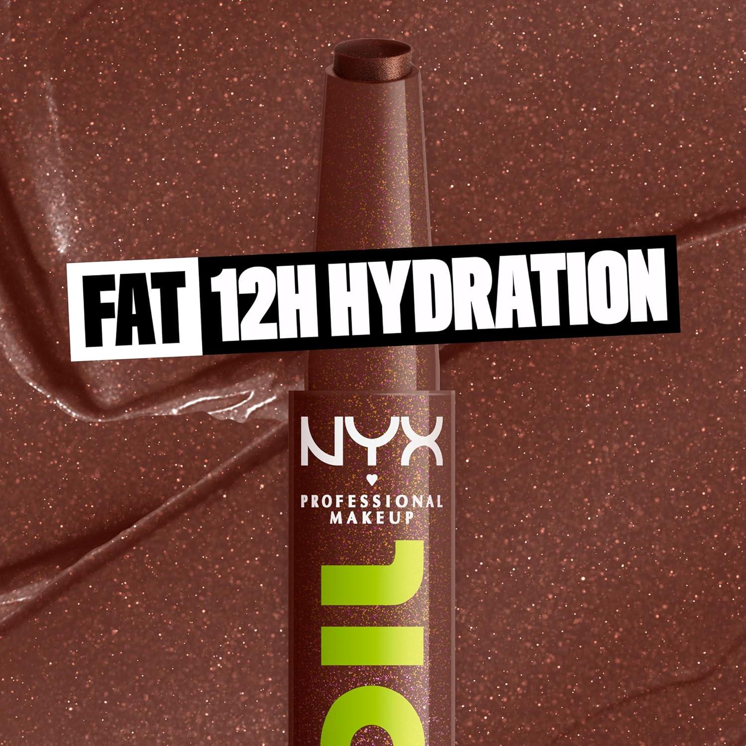 imageNYX PROFESSIONAL MAKEUP Fat Oil Slick Click Lightweight Buildable Pigmented Vegan Lip Balm  No Filter Needed12 TRENDING TOPIC