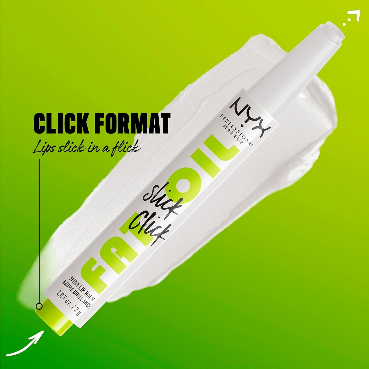 imageNYX PROFESSIONAL MAKEUP Fat Oil Slick Click Lightweight Buildable Pigmented Vegan Lip Balm  No Filter Needed13 GOING LIVE