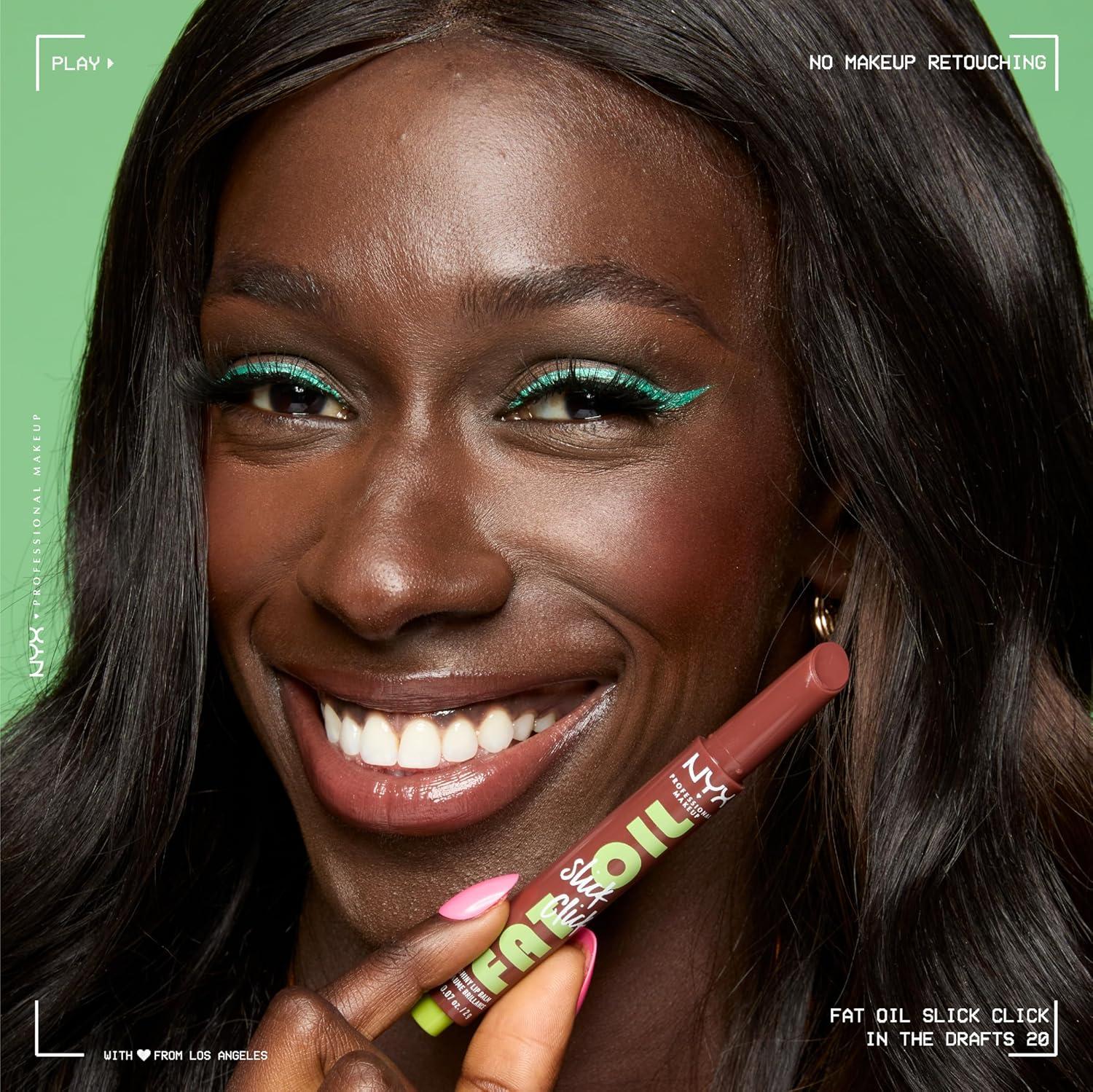 imageNYX PROFESSIONAL MAKEUP Fat Oil Slick Click Lightweight Buildable Pigmented Vegan Lip Balm  No Filter Needed13 GOING LIVE