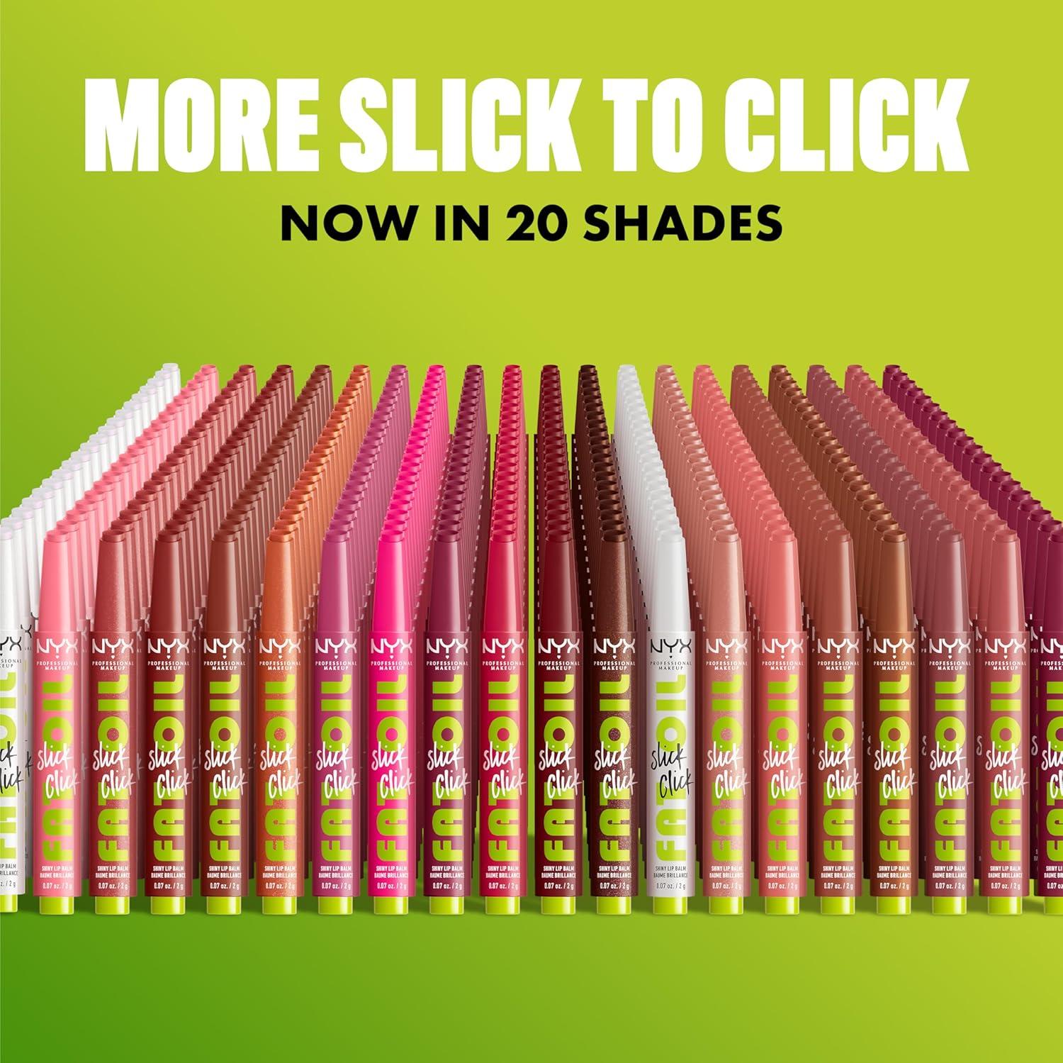 imageNYX PROFESSIONAL MAKEUP Fat Oil Slick Click Lightweight Buildable Pigmented Vegan Lip Balm  No Filter Needed13 GOING LIVE