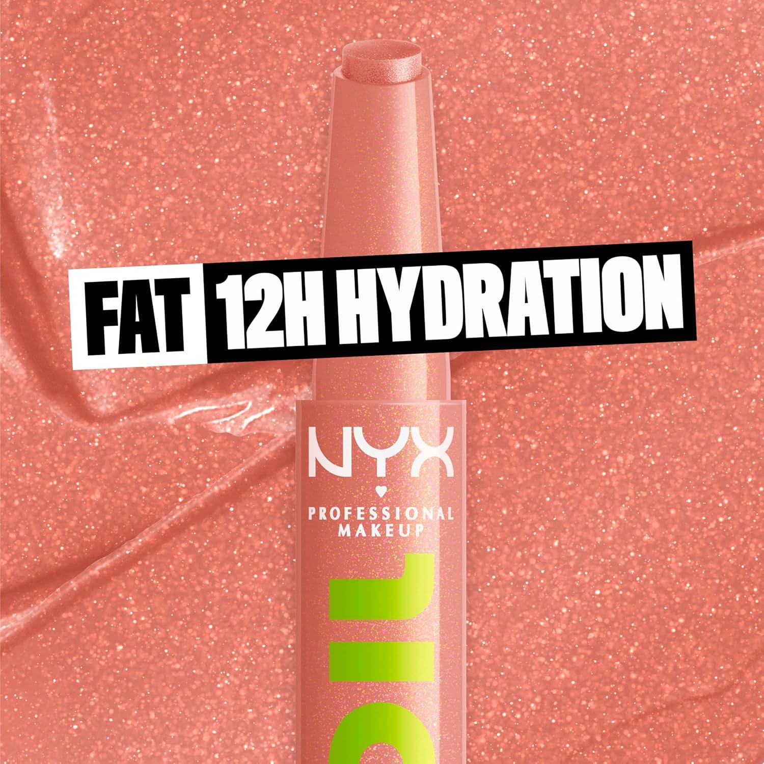 imageNYX PROFESSIONAL MAKEUP Fat Oil Slick Click Lightweight Buildable Pigmented Vegan Lip Balm  No Filter Needed14 GROUP CHAT
