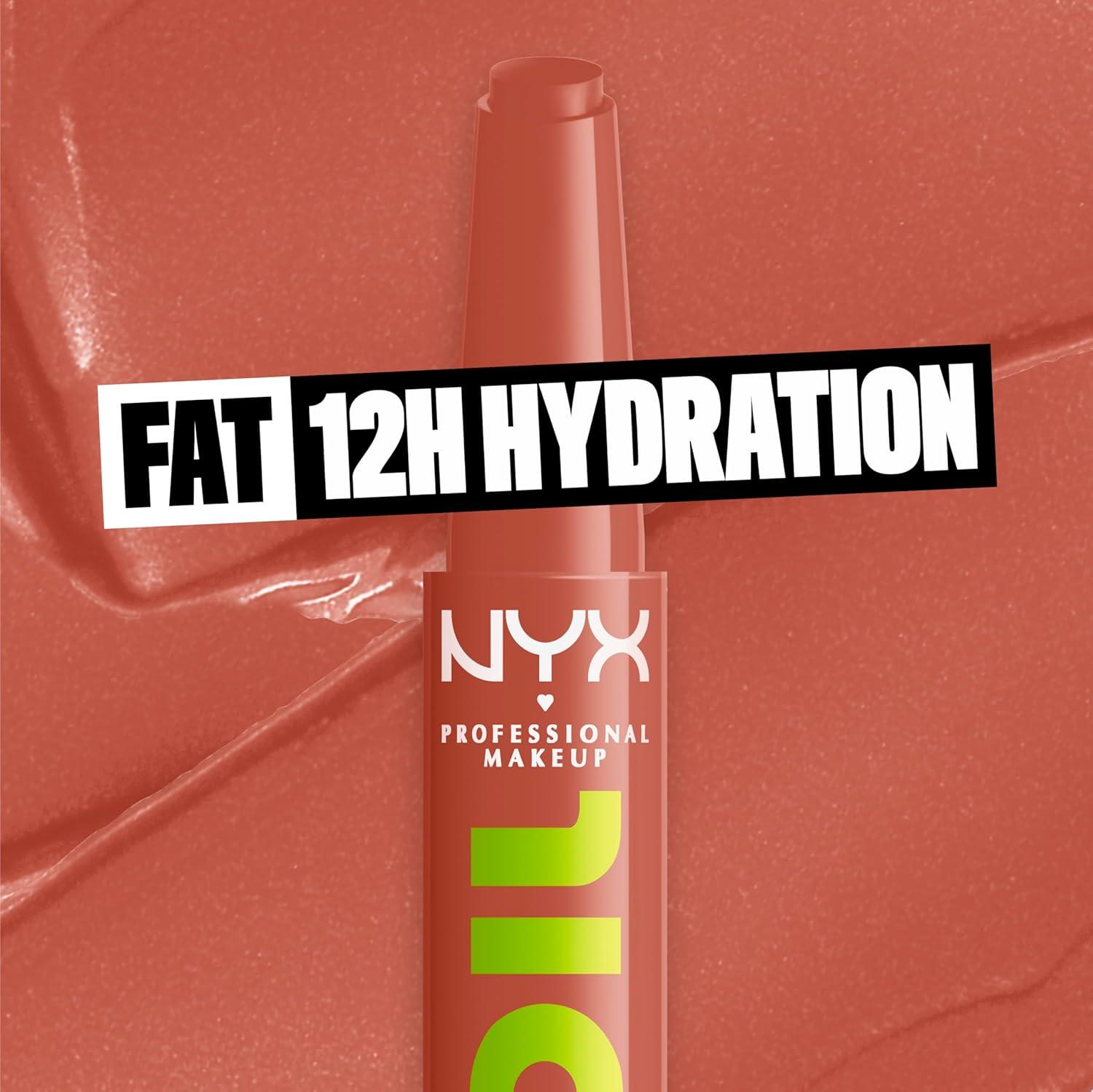 imageNYX PROFESSIONAL MAKEUP Fat Oil Slick Click Lightweight Buildable Pigmented Vegan Lip Balm  No Filter Needed16 VERIFIED