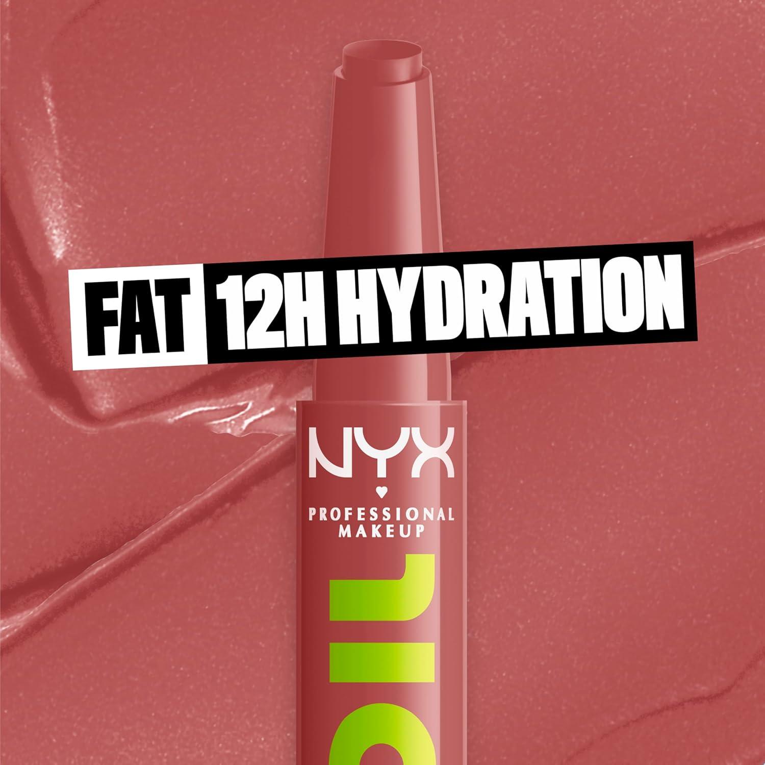 imageNYX PROFESSIONAL MAKEUP Fat Oil Slick Click Lightweight Buildable Pigmented Vegan Lip Balm  No Filter Needed18 PROFILE PIC