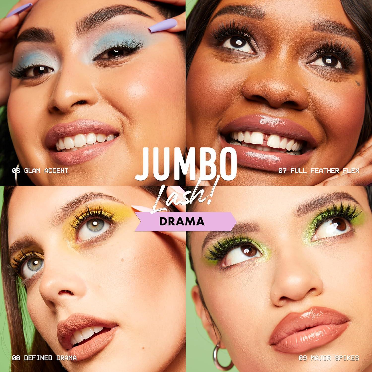 imageNYX PROFESSIONAL MAKEUP Jumbo Lash Vegan False Eyelashes Up to 12HR Wear Reusable Fake Lashes  Major Spikes