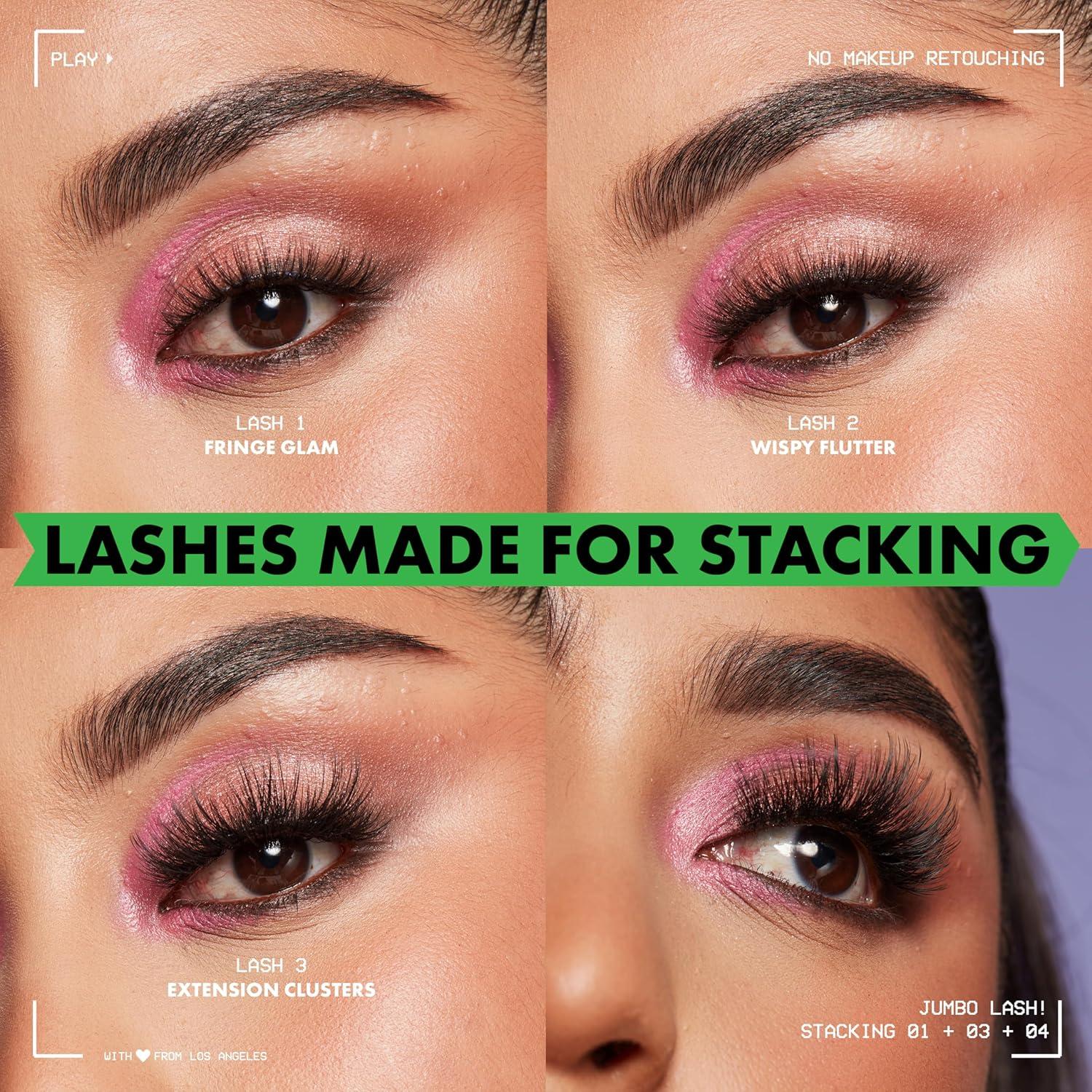 imageNYX PROFESSIONAL MAKEUP Jumbo Lash Vegan False Eyelashes Up to 12HR Wear Reusable Fake Lashes  Major Spikes