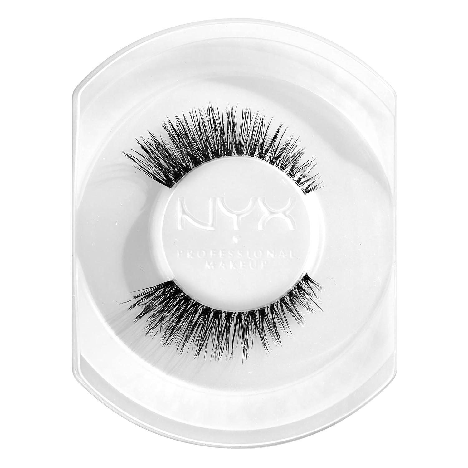imageNYX PROFESSIONAL MAKEUP Jumbo Lash Vegan False Eyelashes Up to 12HR Wear Reusable Fake Lashes  Wispy FlutterEgo Flare
