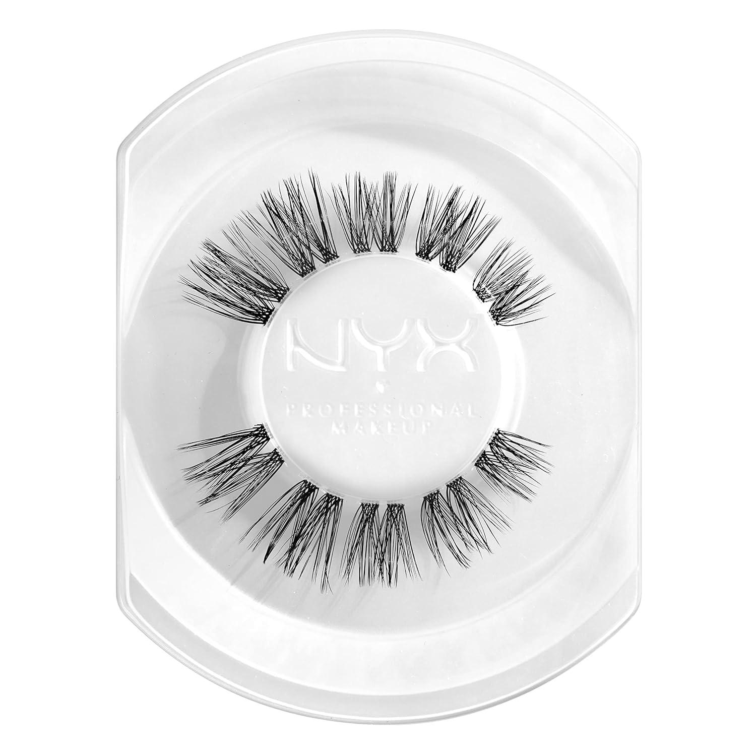 imageNYX PROFESSIONAL MAKEUP Jumbo Lash Vegan False Eyelashes Up to 12HR Wear Reusable Fake Lashes  Wispy FlutterExtension Clusters