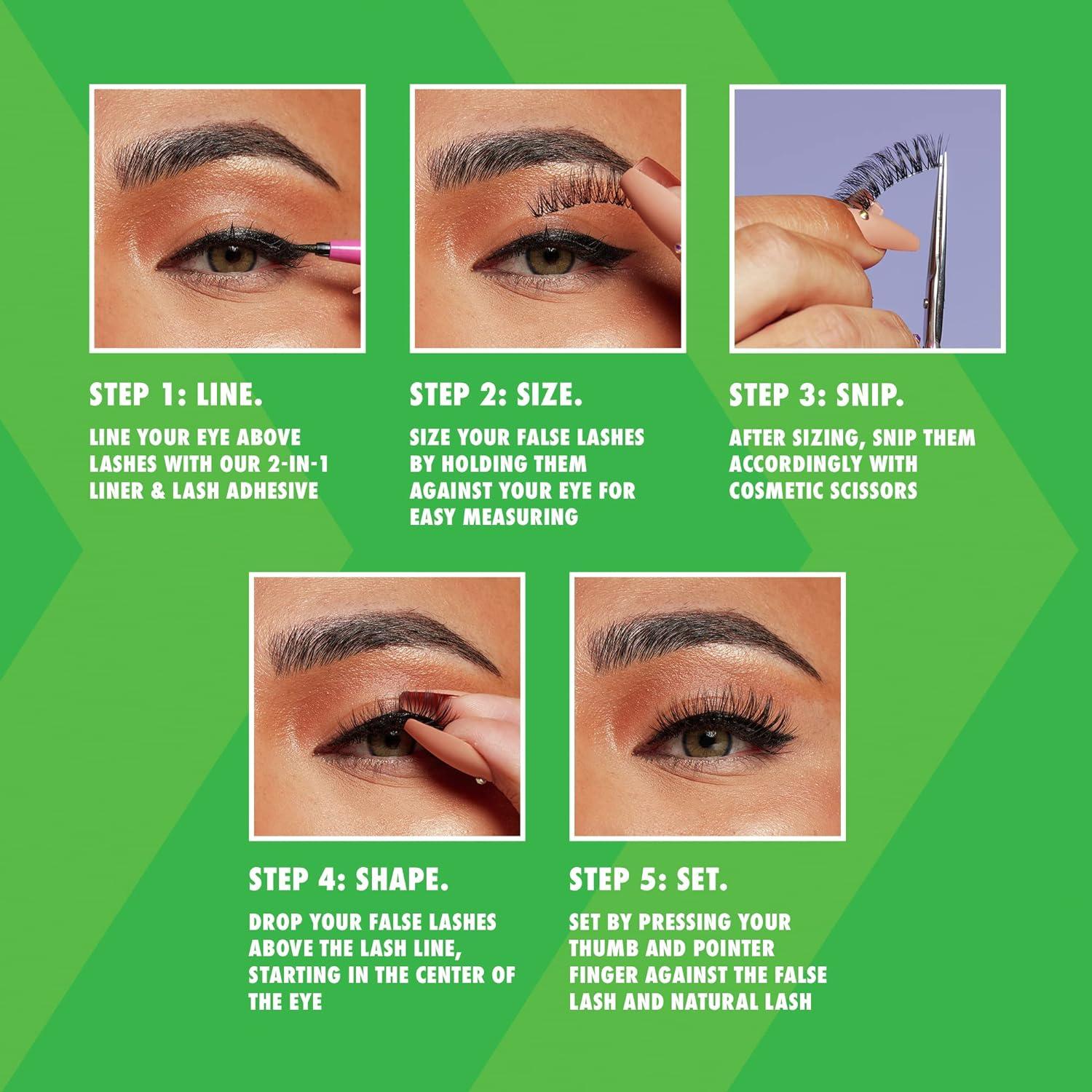imageNYX PROFESSIONAL MAKEUP Jumbo Lash Vegan False Eyelashes Up to 12HR Wear Reusable Fake Lashes  Wispy FlutterWispy Flutter