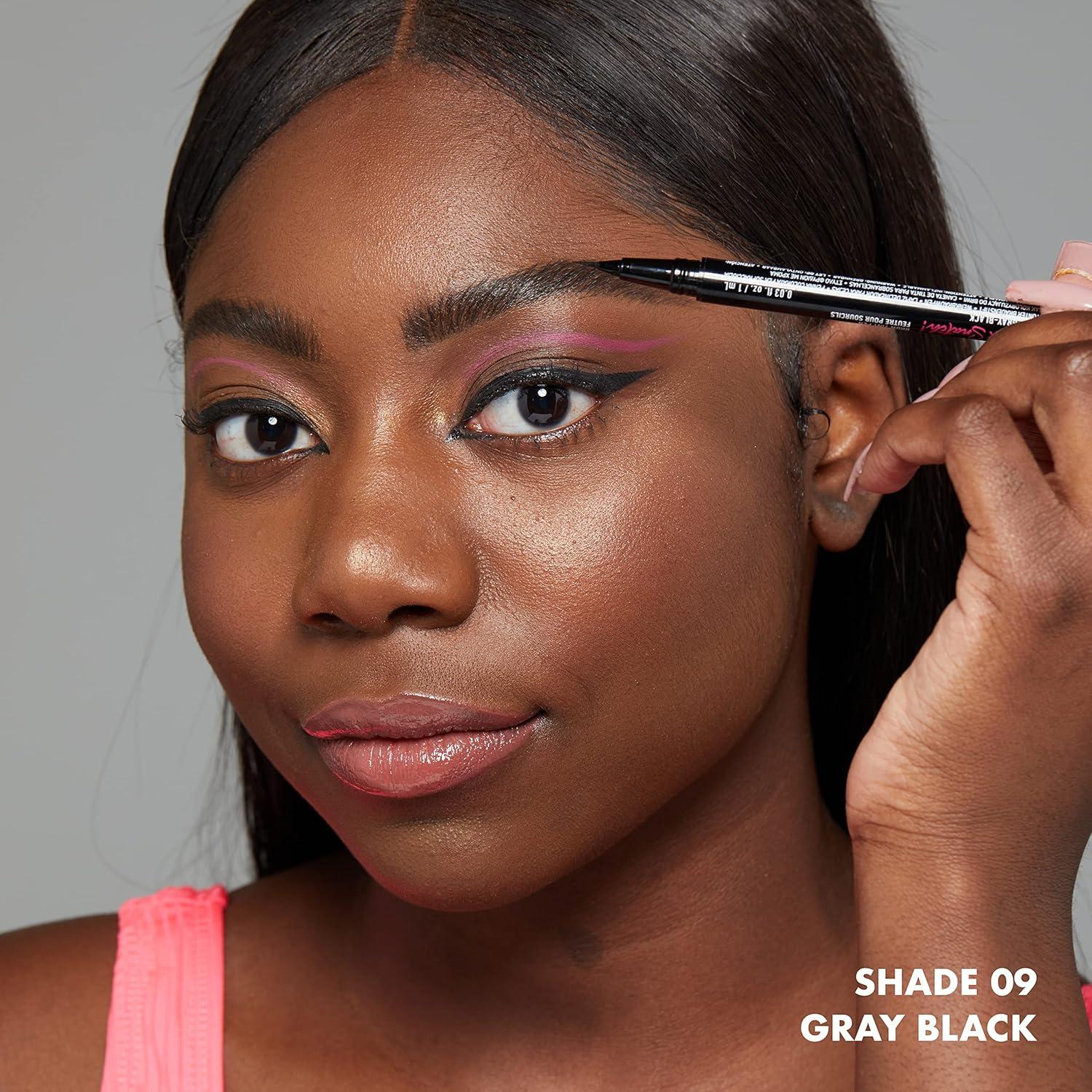imageNYX PROFESSIONAL MAKEUP Lift ampamp Snatch Eyebrow Tint Pen Espresso09 Gray Black