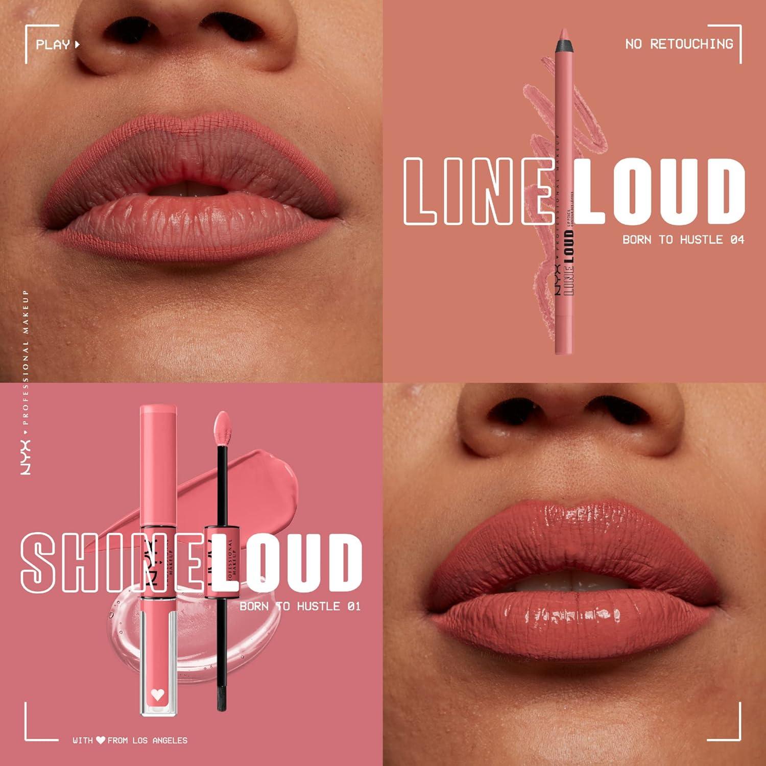 imageNYX PROFESSIONAL MAKEUP Line Loud Lip Liner Longwear and Pigmented Lip Pencil with Jojoba Oil ampamp Vitamin E  Global Citizen Medium Neutral Nude04 Born To Hustle