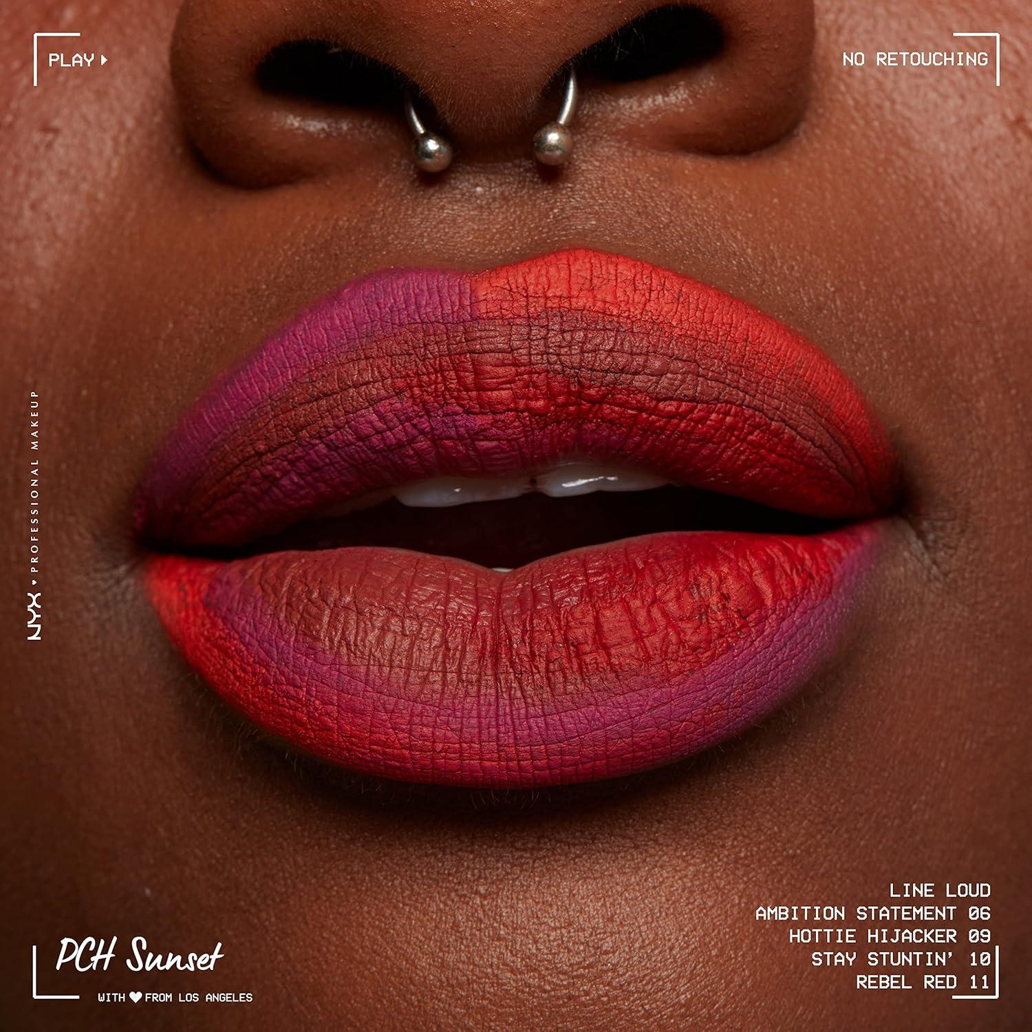 imageNYX PROFESSIONAL MAKEUP Line Loud Lip Liner Longwear and Pigmented Lip Pencil with Jojoba Oil ampamp Vitamin E  Global Citizen Medium Neutral Nude09 Hottie Hijacker