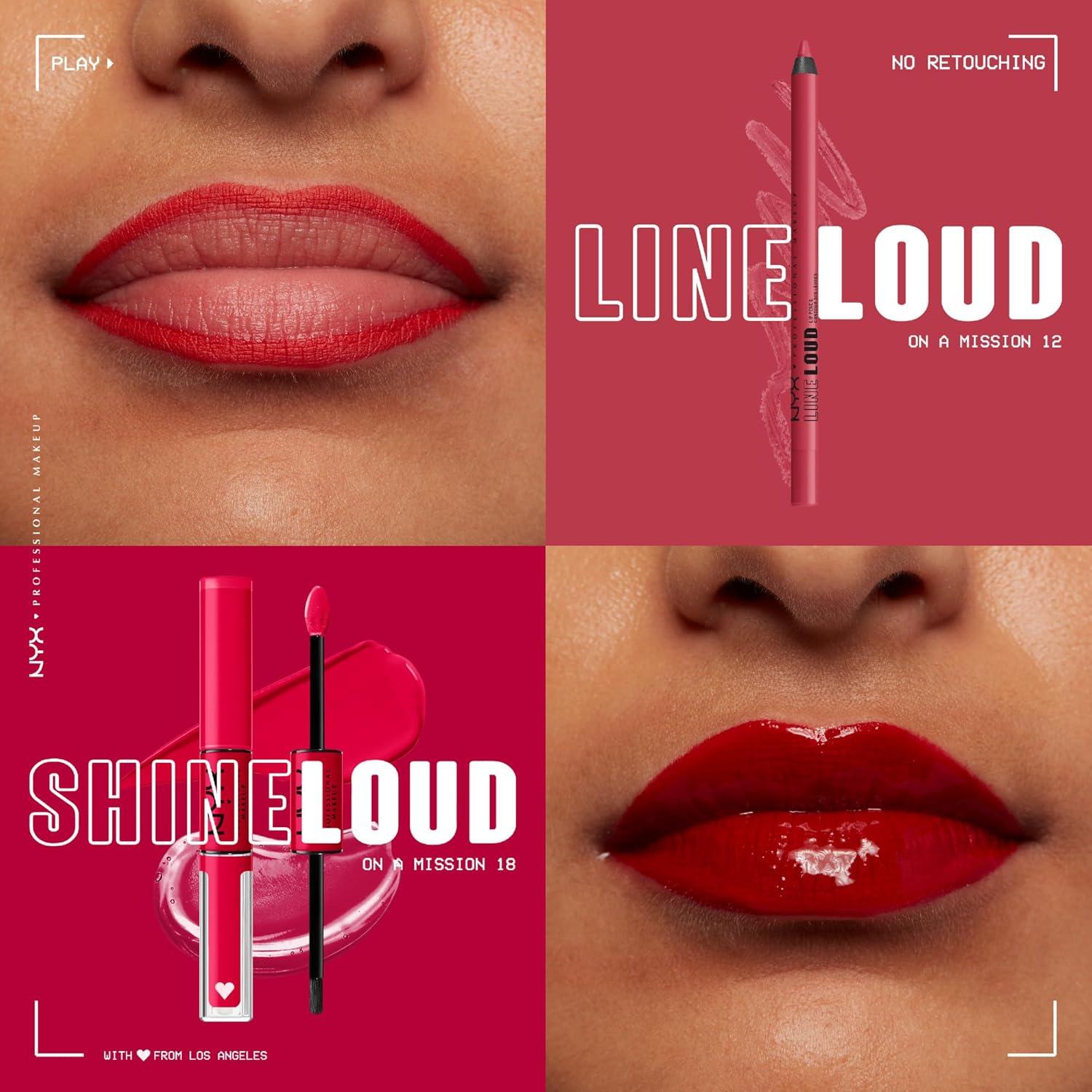 imageNYX PROFESSIONAL MAKEUP Line Loud Lip Liner Longwear and Pigmented Lip Pencil with Jojoba Oil ampamp Vitamin E  Global Citizen Medium Neutral Nude12 On A Mission