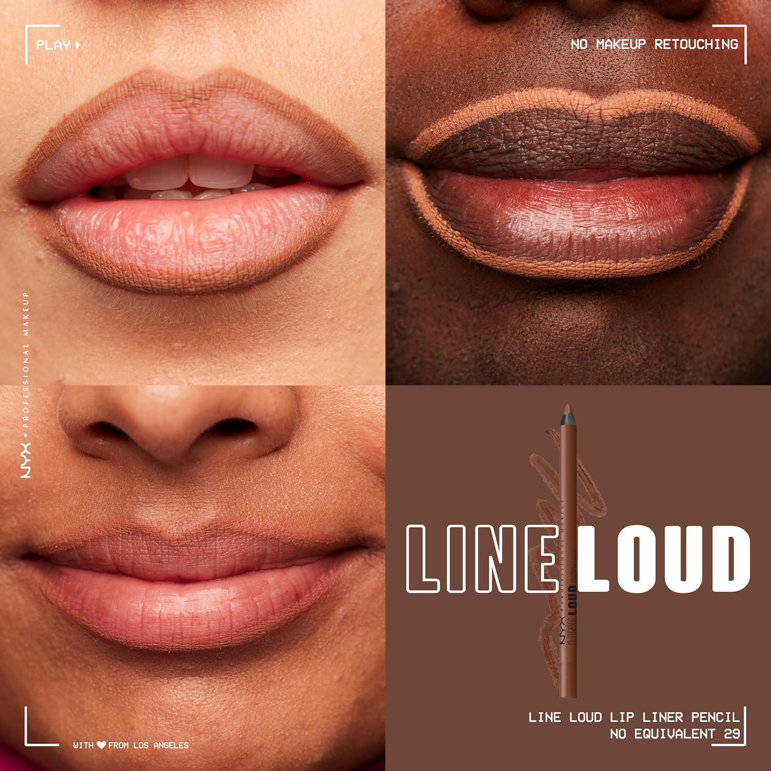 imageNYX PROFESSIONAL MAKEUP Line Loud Lip Liner Longwear and Pigmented Lip Pencil with Jojoba Oil ampamp Vitamin E  Global Citizen Medium Neutral Nude29 No Equivalent