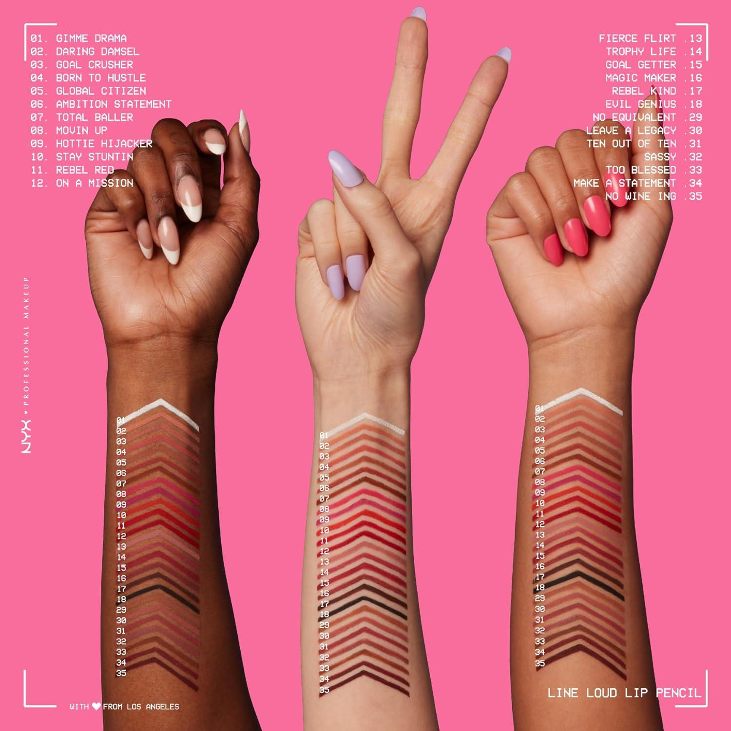 imageNYX PROFESSIONAL MAKEUP Line Loud Lip Liner Longwear and Pigmented Lip Pencil with Jojoba Oil ampamp Vitamin E  Global Citizen Medium Neutral Nude30 Leave A Legacy