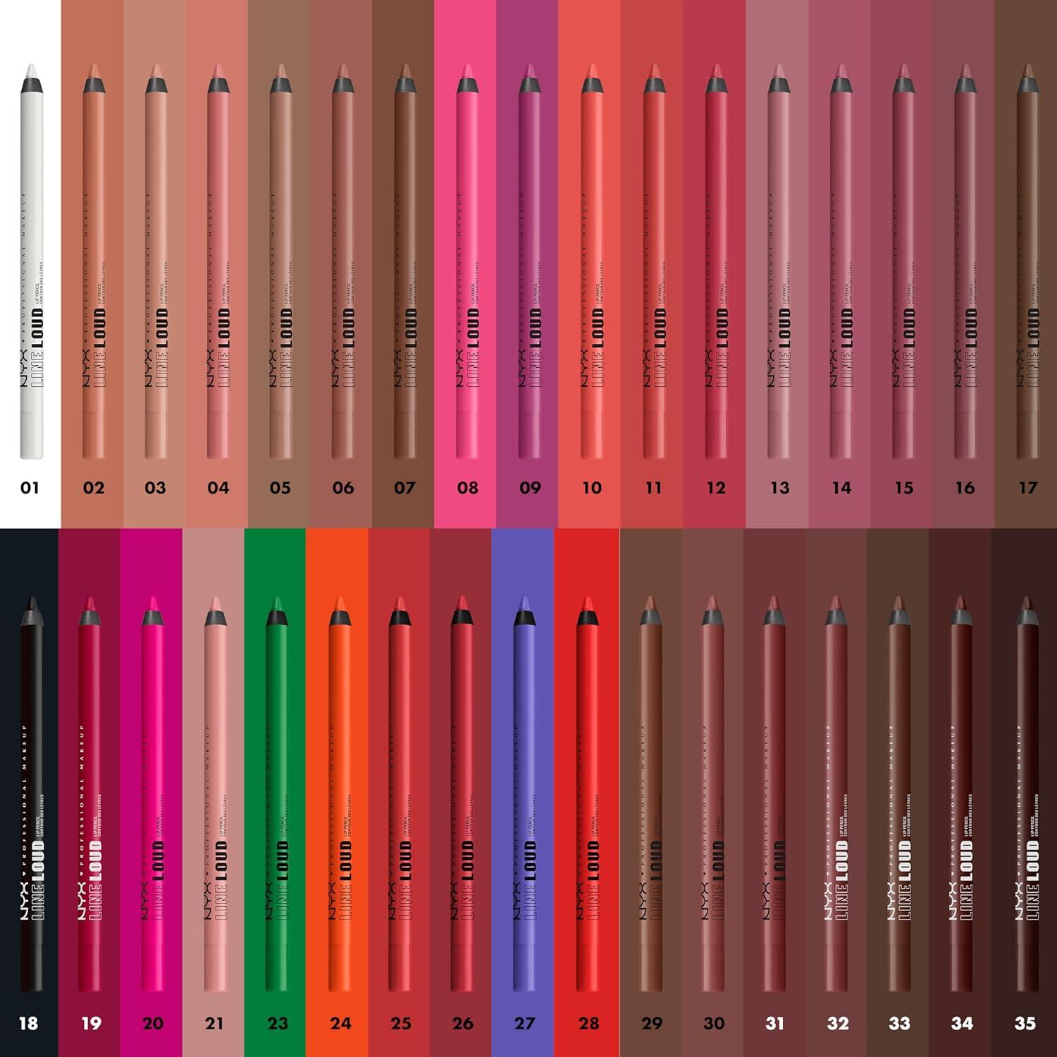 imageNYX PROFESSIONAL MAKEUP Line Loud Lip Liner Longwear and Pigmented Lip Pencil with Jojoba Oil ampamp Vitamin E  Global Citizen Medium Neutral Nude32 Sassy