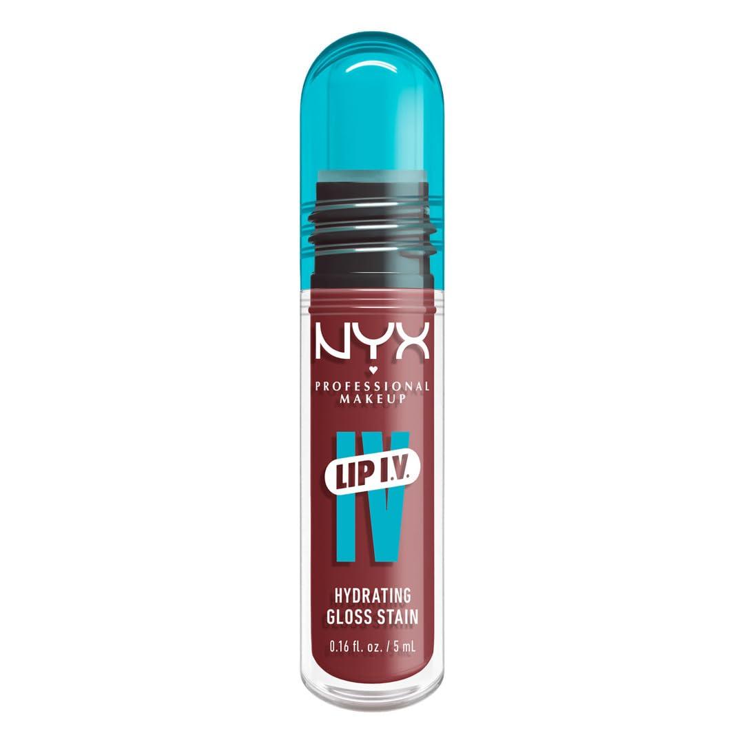 imageNYX PROFESSIONAL MAKEUP Lip IV Hydrating Glossy Lip Stain with 12HR Hydration  Bubblegum Burst Pink02 Hydra Honey