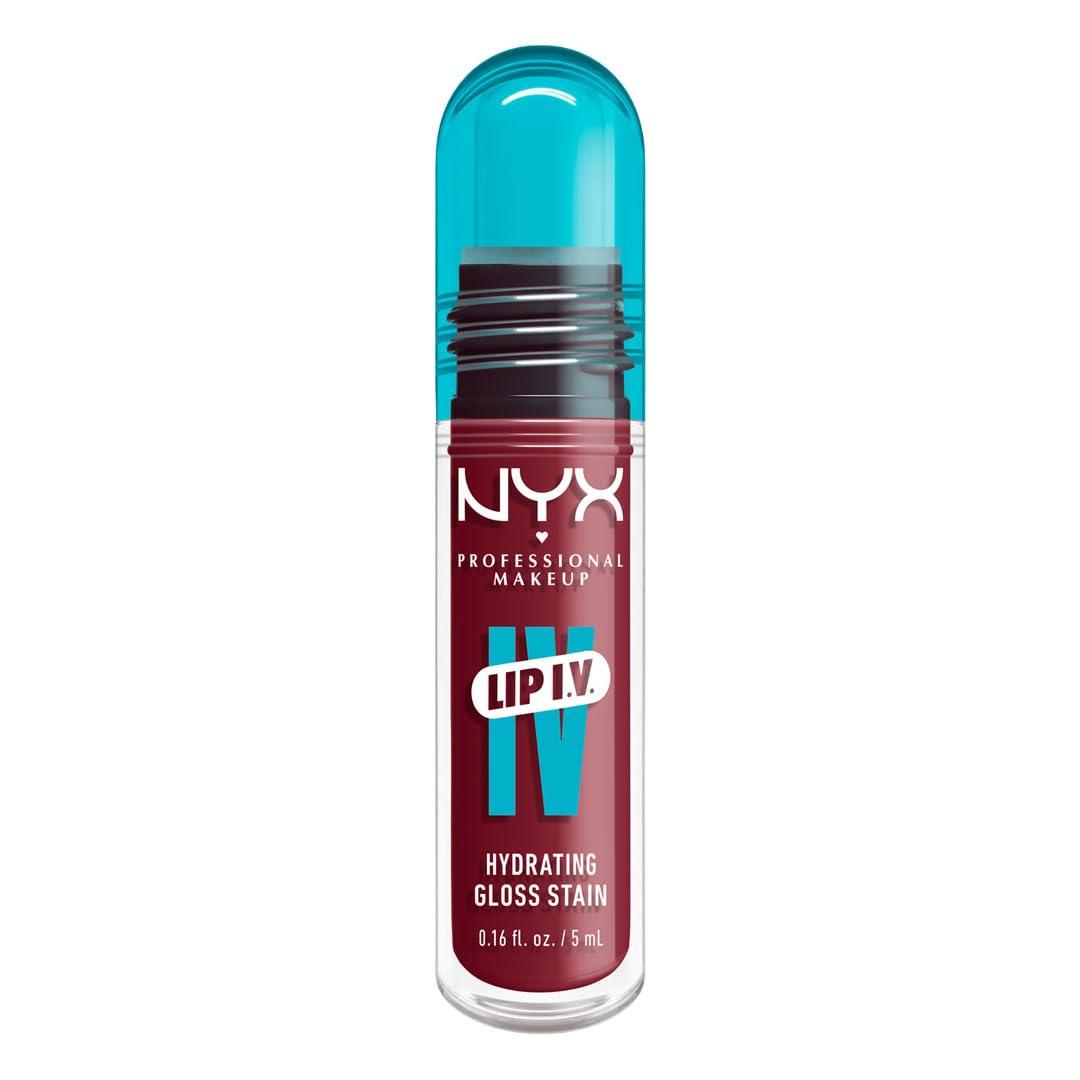 imageNYX PROFESSIONAL MAKEUP Lip IV Hydrating Glossy Lip Stain with 12HR Hydration  Bubblegum Burst Pink07 Bubblegum Burst