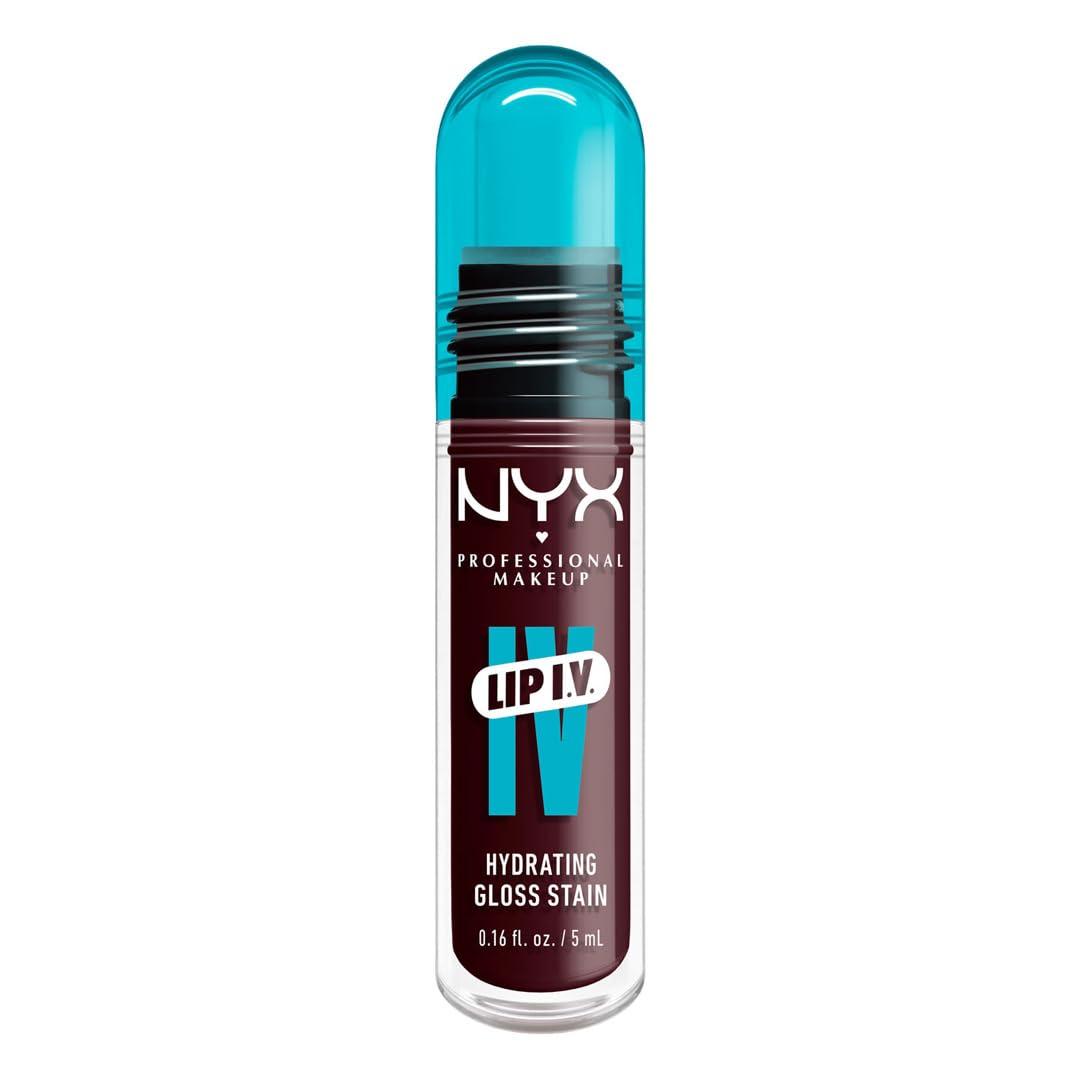 imageNYX PROFESSIONAL MAKEUP Lip IV Hydrating Glossy Lip Stain with 12HR Hydration  Bubblegum Burst Pink14 Mauve N Moist