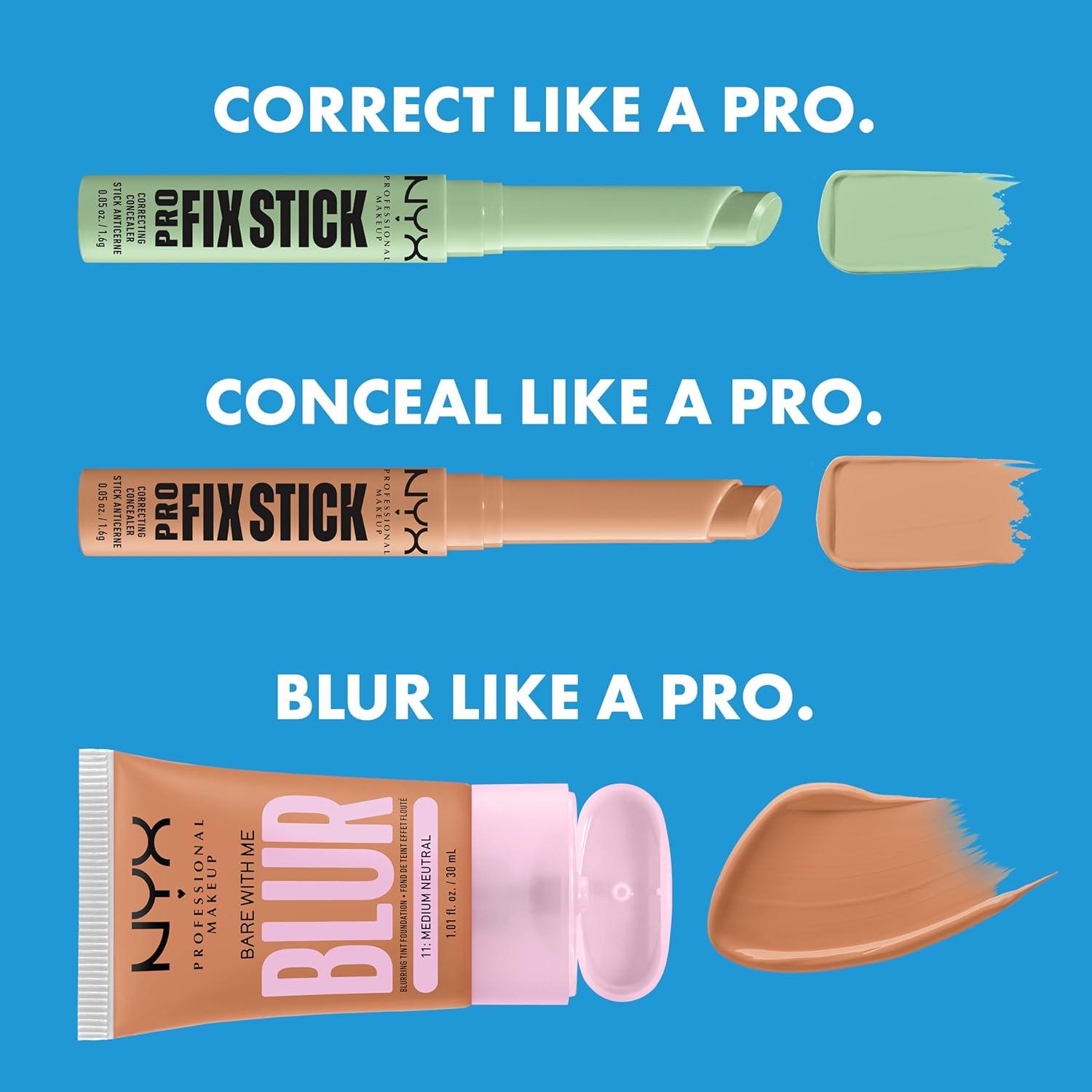 imageNYX PROFESSIONAL MAKEUP Pro Fix Stick Correcting Concealer Buildable Medium Coverage Concealer Stick  Pink05 APRICOT