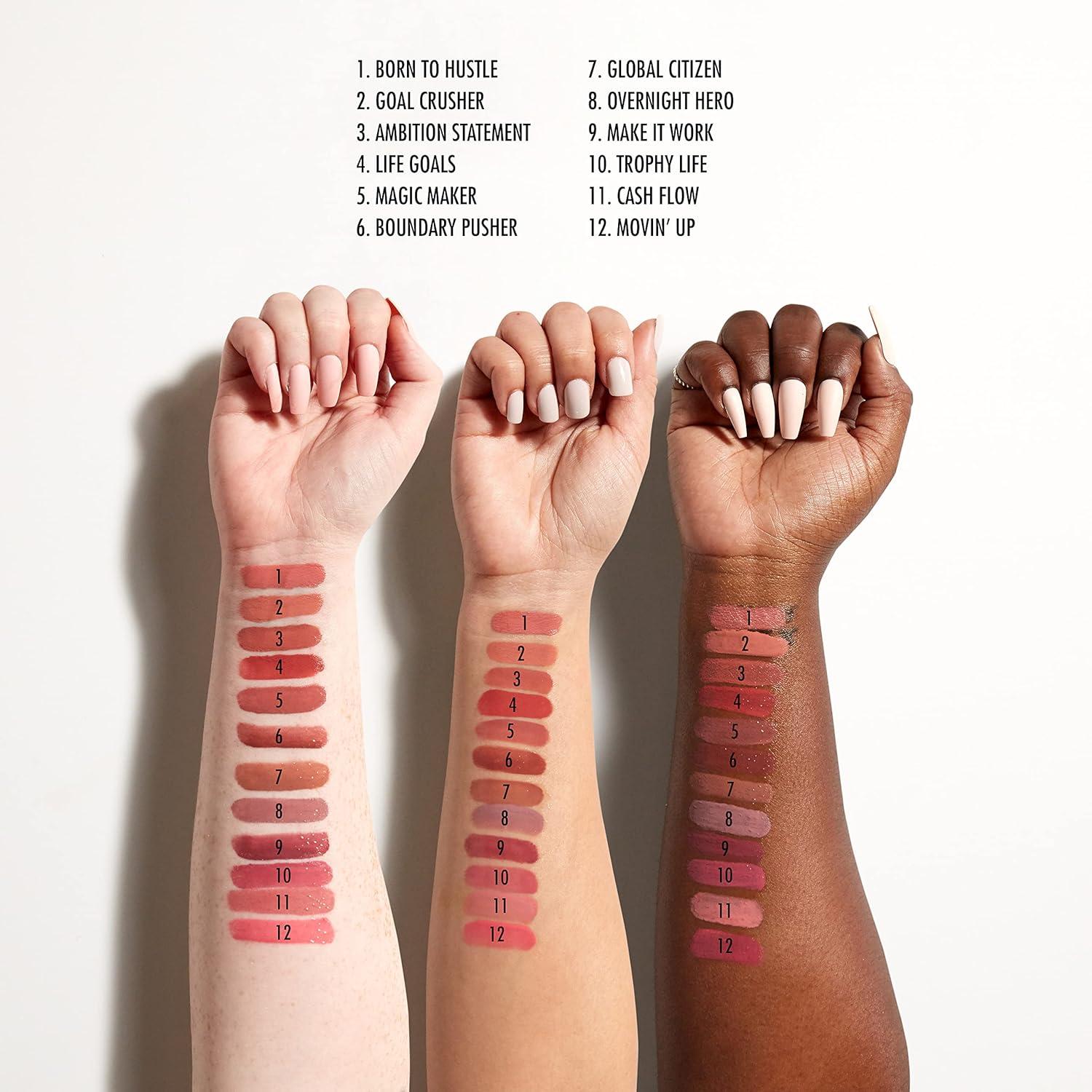 imageNYX PROFESSIONAL MAKEUP Shine Loud LongLasting Liquid Lipstick with Clear Lip Gloss  Global Citizen Medium Neutral Nude04 Life Goals