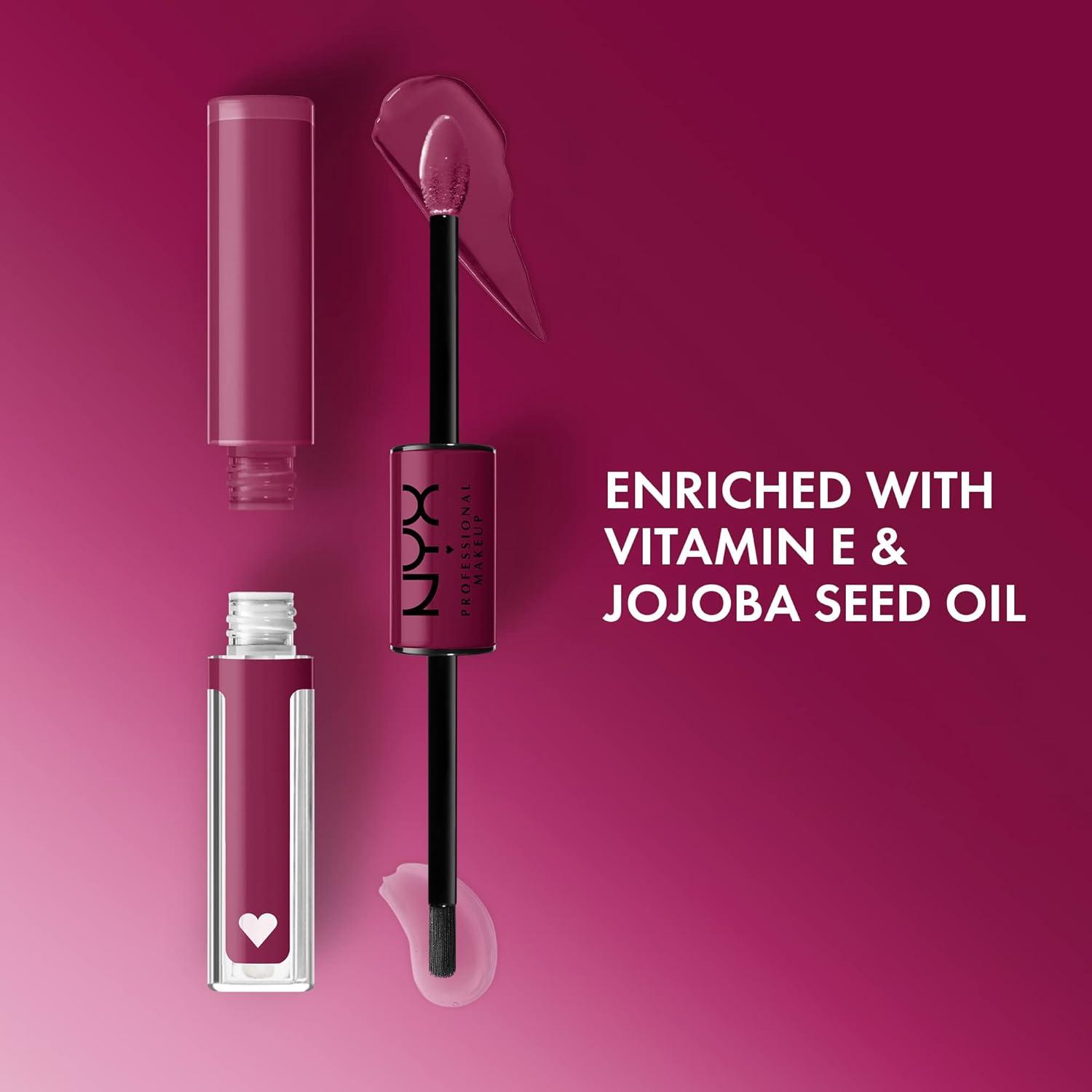 imageNYX PROFESSIONAL MAKEUP Shine Loud LongLasting Liquid Lipstick with Clear Lip Gloss  Global Citizen Medium Neutral Nude20 In Charge
