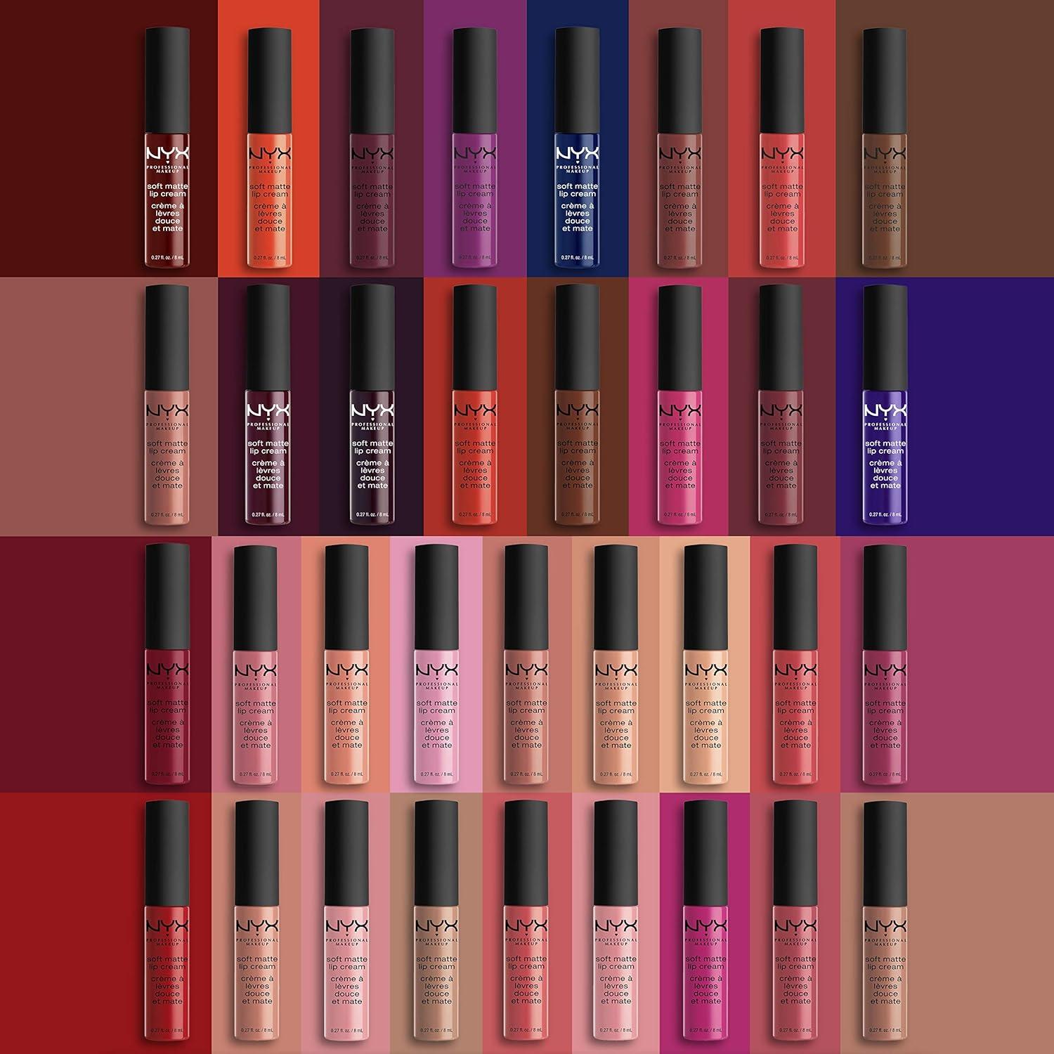 imageNYX PROFESSIONAL MAKEUP Soft Matte Lip Cream Lightweight Liquid Lipstick  Abu Dhabi Deep RoseBeigeCairo