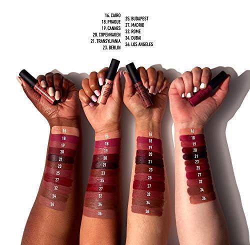 imageNYX PROFESSIONAL MAKEUP Soft Matte Lip Cream Lightweight Liquid Lipstick  Abu Dhabi Deep RoseBeigeCannes