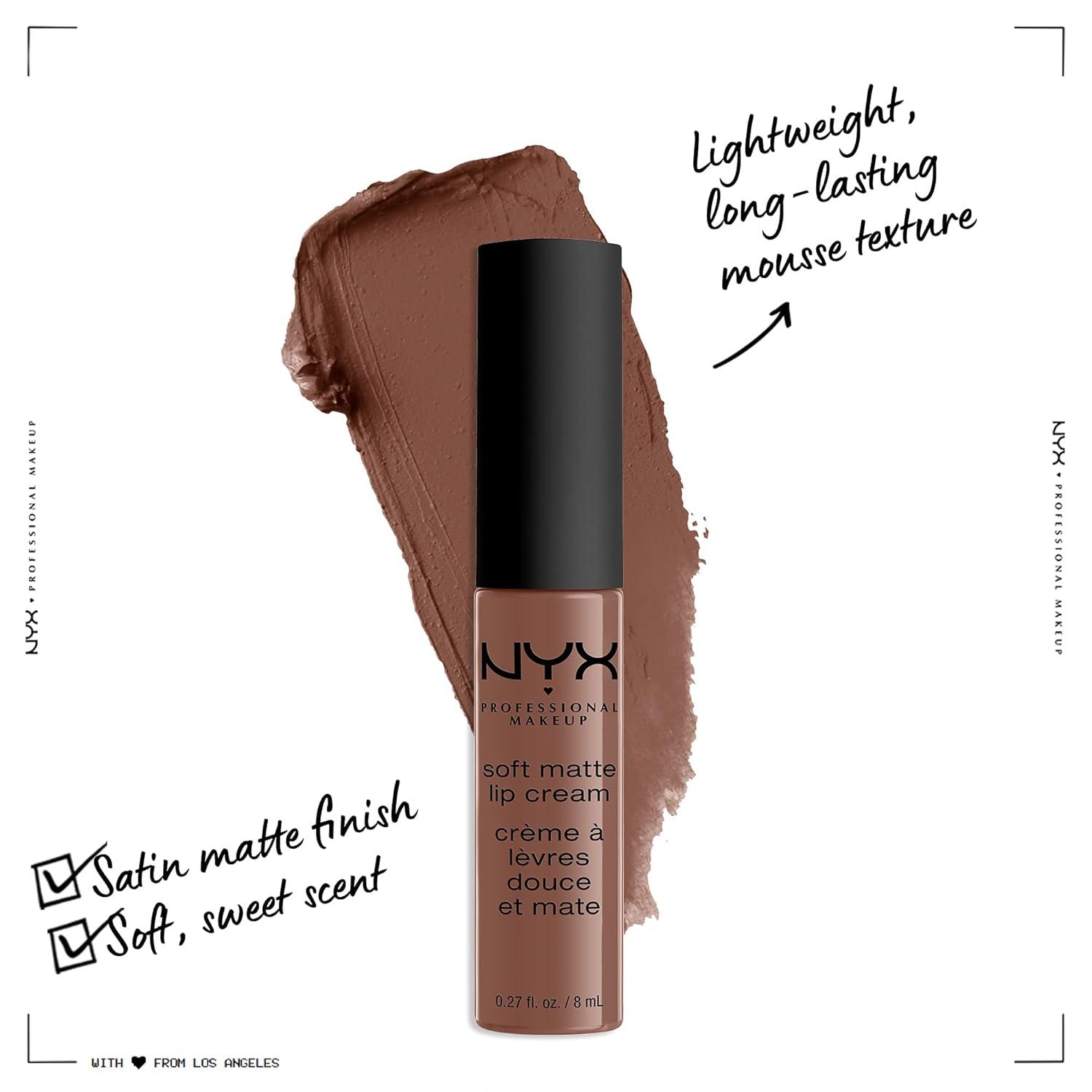 imageNYX PROFESSIONAL MAKEUP Soft Matte Lip Cream Lightweight Liquid Lipstick  Abu Dhabi Deep RoseBeigeDubai