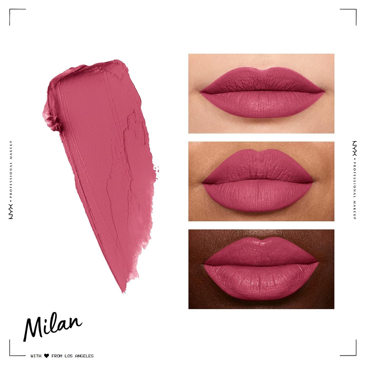 imageNYX PROFESSIONAL MAKEUP Soft Matte Lip Cream Lightweight Liquid Lipstick  Abu Dhabi Deep RoseBeigeMILAN