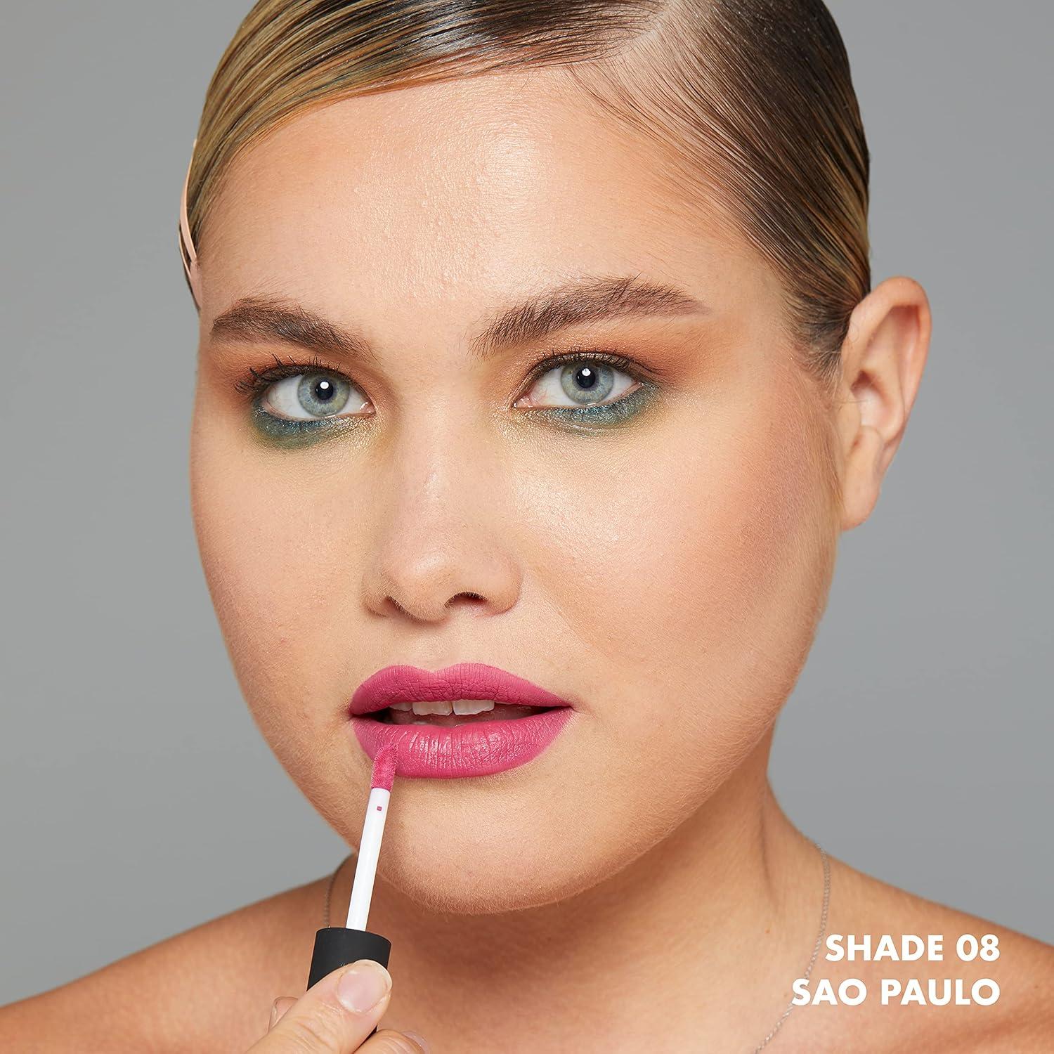 imageNYX PROFESSIONAL MAKEUP Soft Matte Lip Cream Lightweight Liquid Lipstick  Abu Dhabi Deep RoseBeigeSao Paulo
