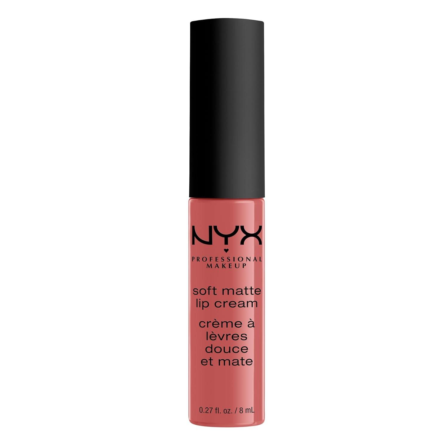 imageNYX PROFESSIONAL MAKEUP Soft Matte Lip Cream Lightweight Liquid Lipstick  Abu Dhabi Deep RoseBeigeZurich