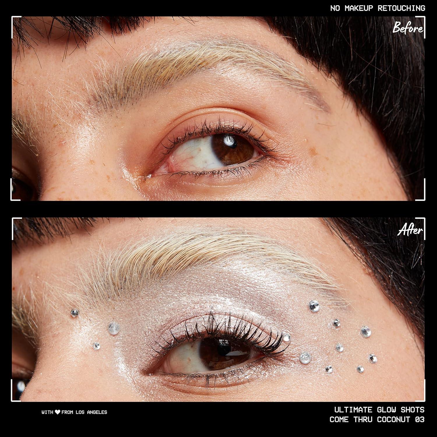 imageNYX PROFESSIONAL MAKEUP Ultimate Glow Shots Liquid Eyeshadow LongLasting Shimmer Eye Shadow with Vitamin C  Come Thru CoconutCome Thru Coconut