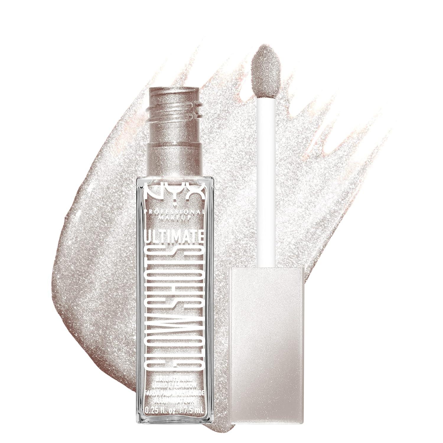 imageNYX PROFESSIONAL MAKEUP Ultimate Glow Shots Liquid Eyeshadow LongLasting Shimmer Eye Shadow with Vitamin C  Come Thru CoconutCome Thru Coconut