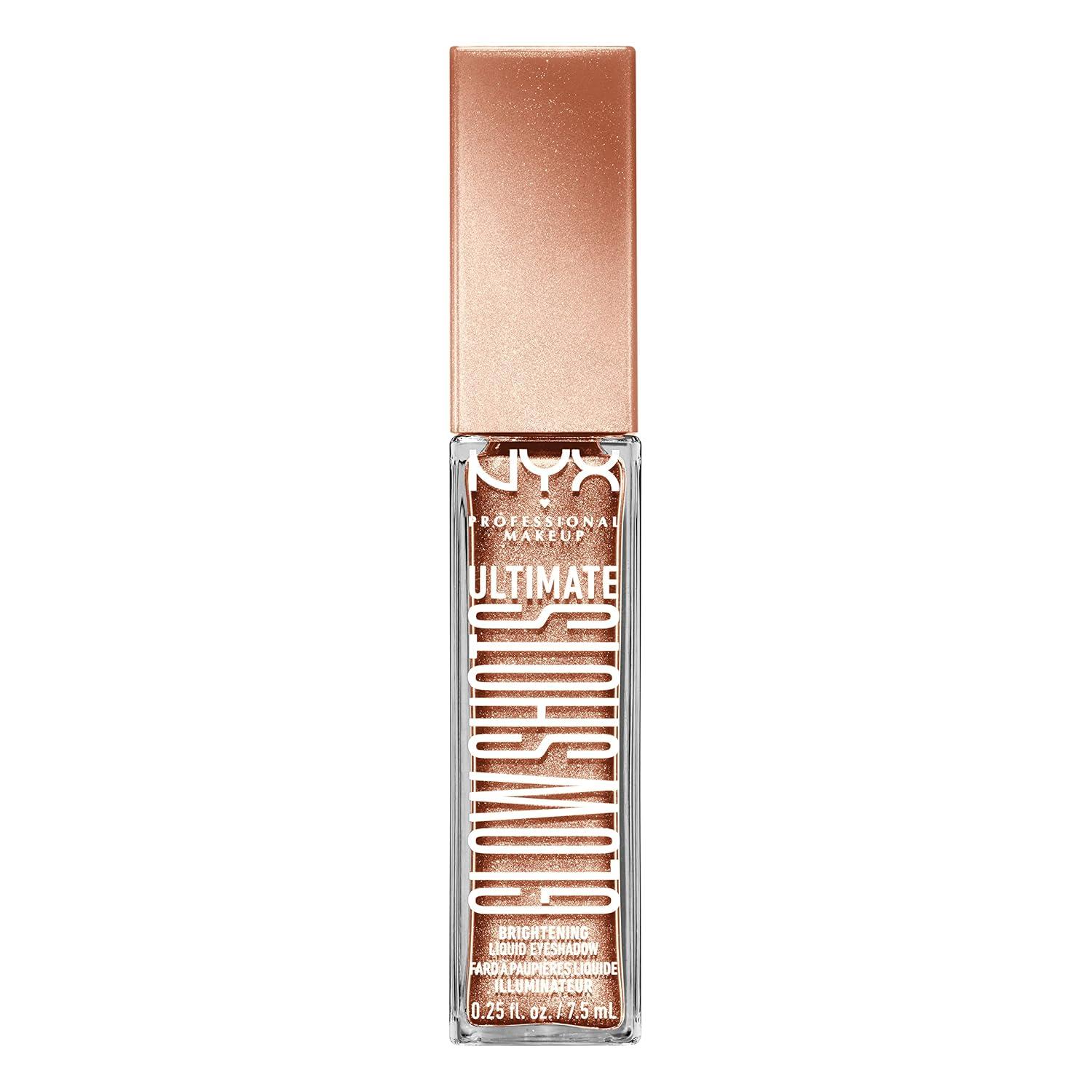 imageNYX PROFESSIONAL MAKEUP Ultimate Glow Shots Liquid Eyeshadow LongLasting Shimmer Eye Shadow with Vitamin C  Come Thru CoconutGolden Goji