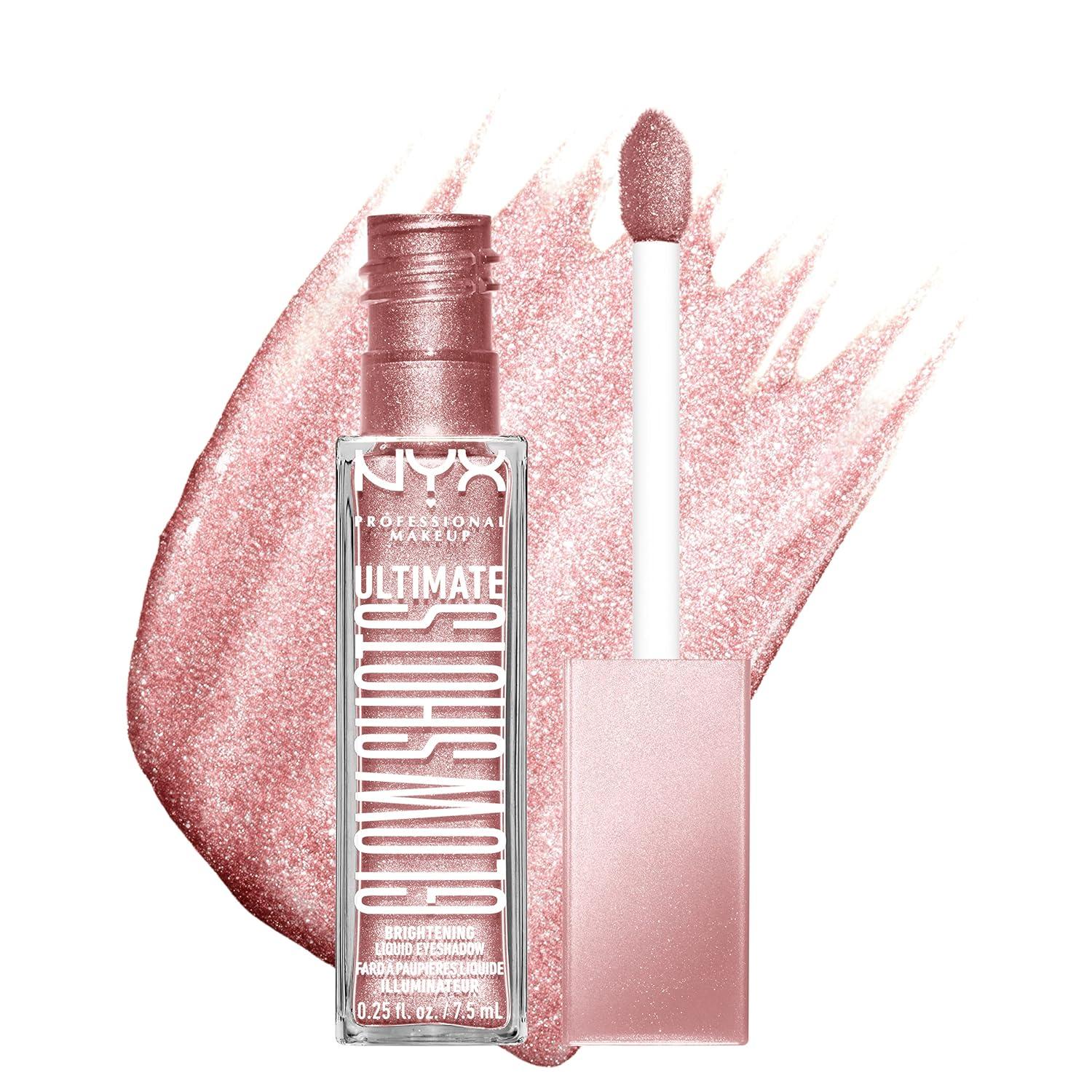 imageNYX PROFESSIONAL MAKEUP Ultimate Glow Shots Liquid Eyeshadow LongLasting Shimmer Eye Shadow with Vitamin C  Come Thru CoconutGrapefruit Glow