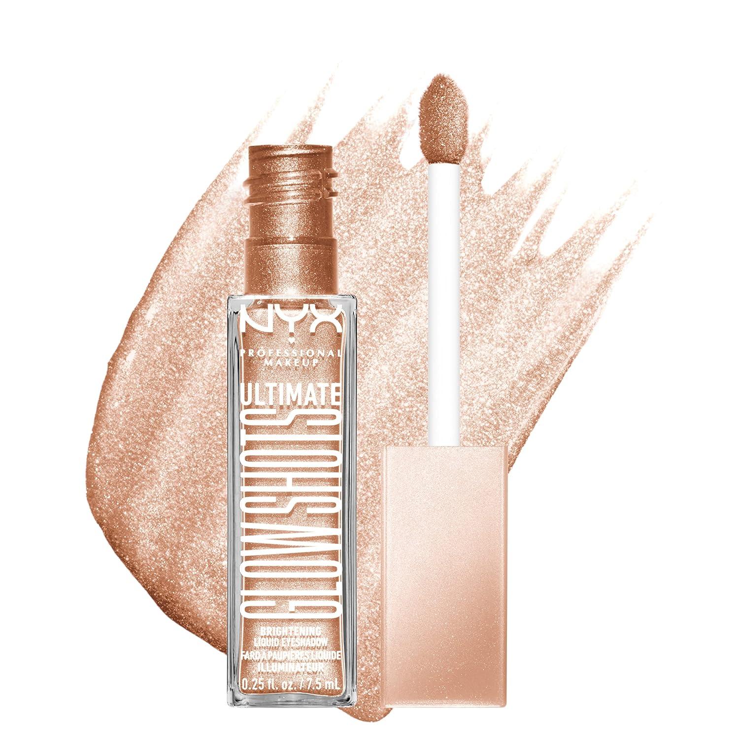 imageNYX PROFESSIONAL MAKEUP Ultimate Glow Shots Liquid Eyeshadow LongLasting Shimmer Eye Shadow with Vitamin C  Come Thru CoconutHighkey Lychee